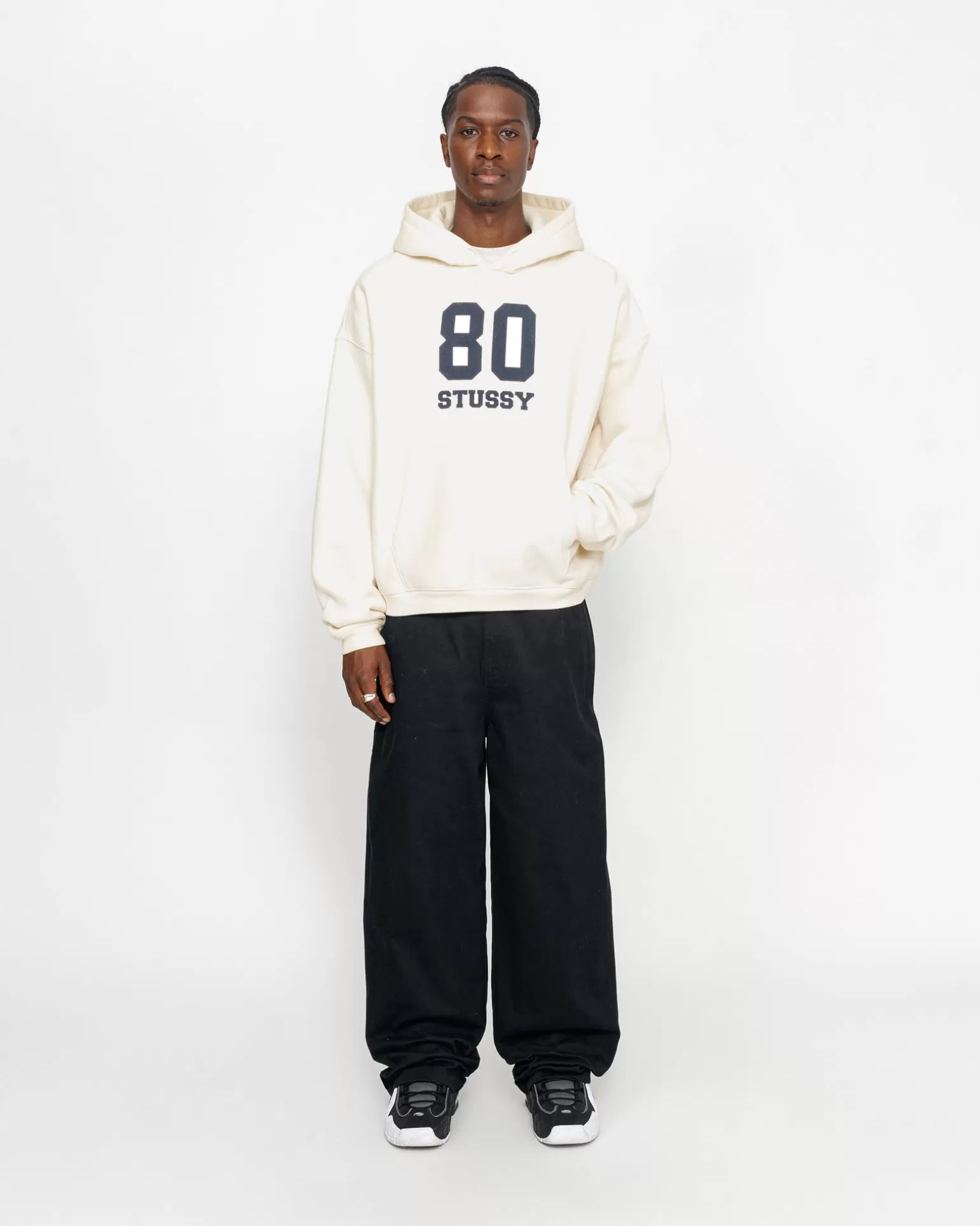 Hot Stüssy 80 RELAXED HOODIE Off White