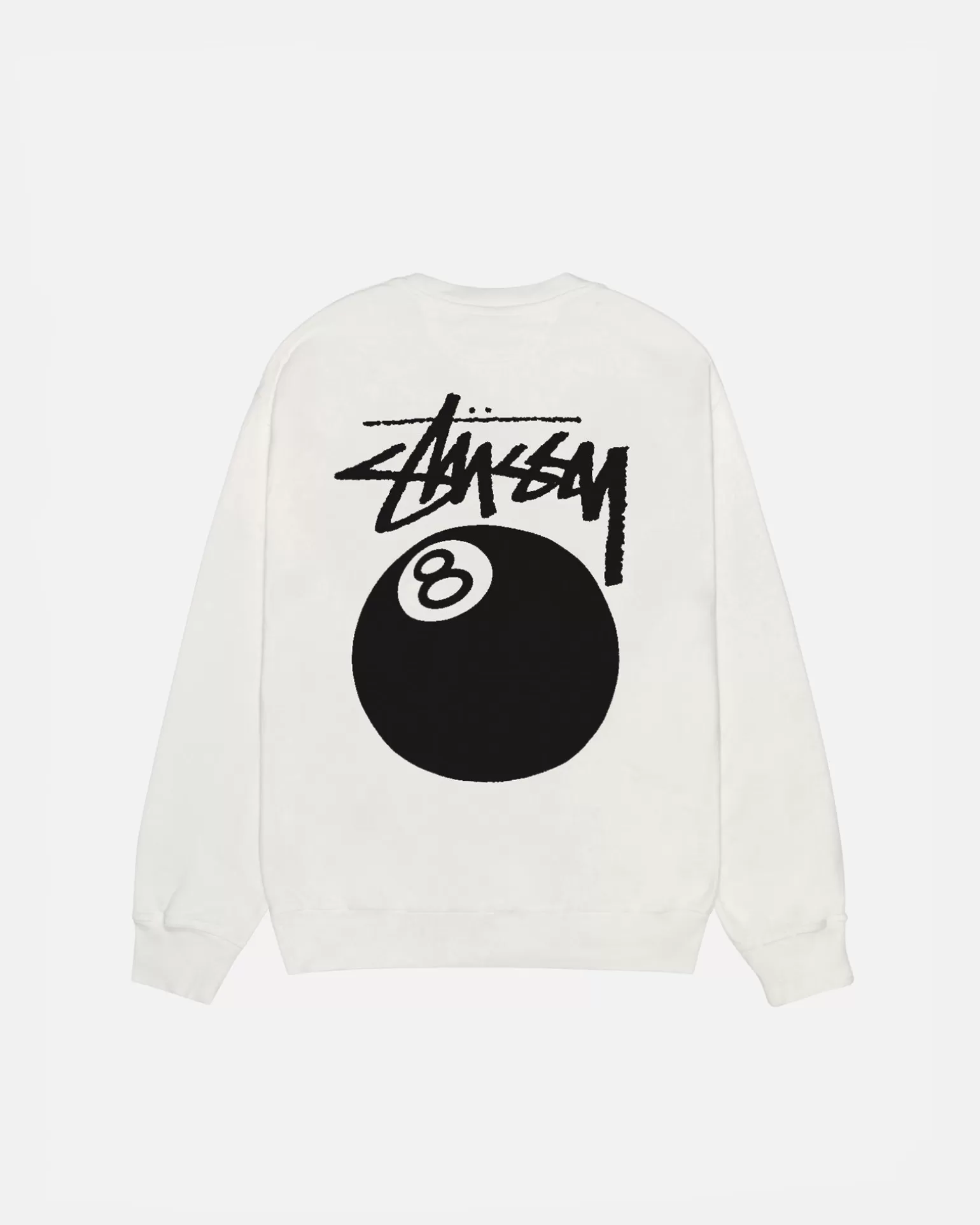 New Stüssy 8 BALL CREW PIGMENT DYED Natural