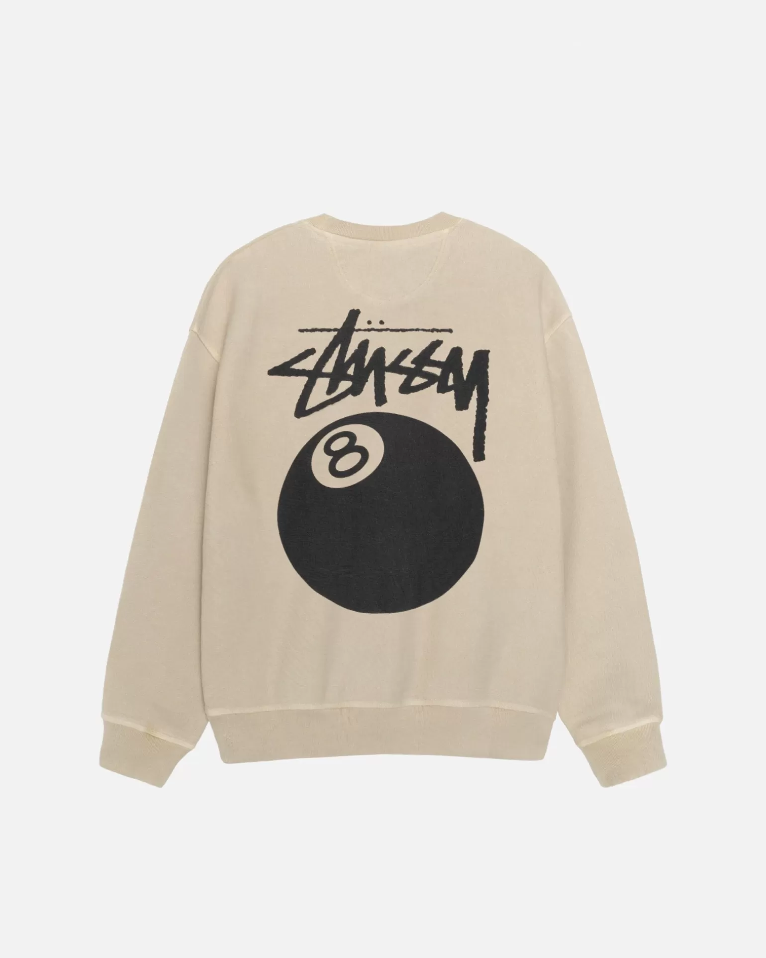 Discount Stüssy 8 BALL CREW PIGMENT DYED Khaki