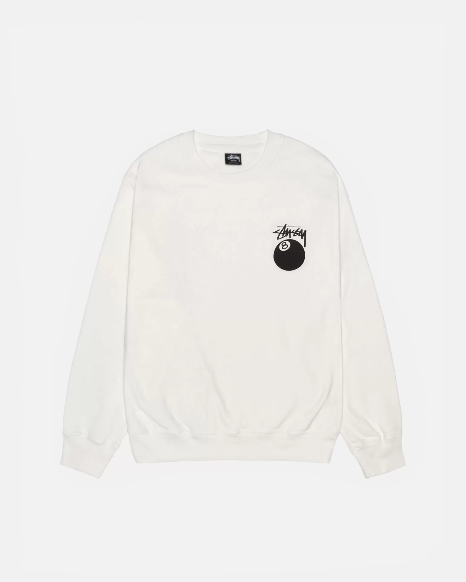 New Stüssy 8 BALL CREW PIGMENT DYED Natural