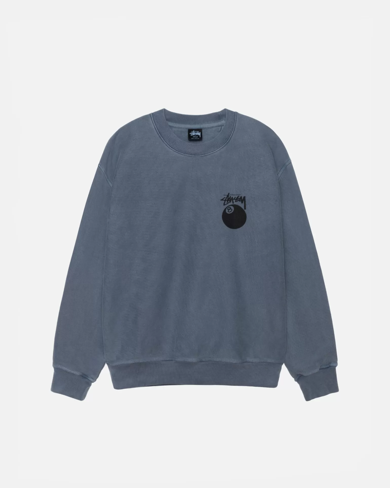 Cheap Stüssy 8 BALL CREW PIGMENT DYED Navy