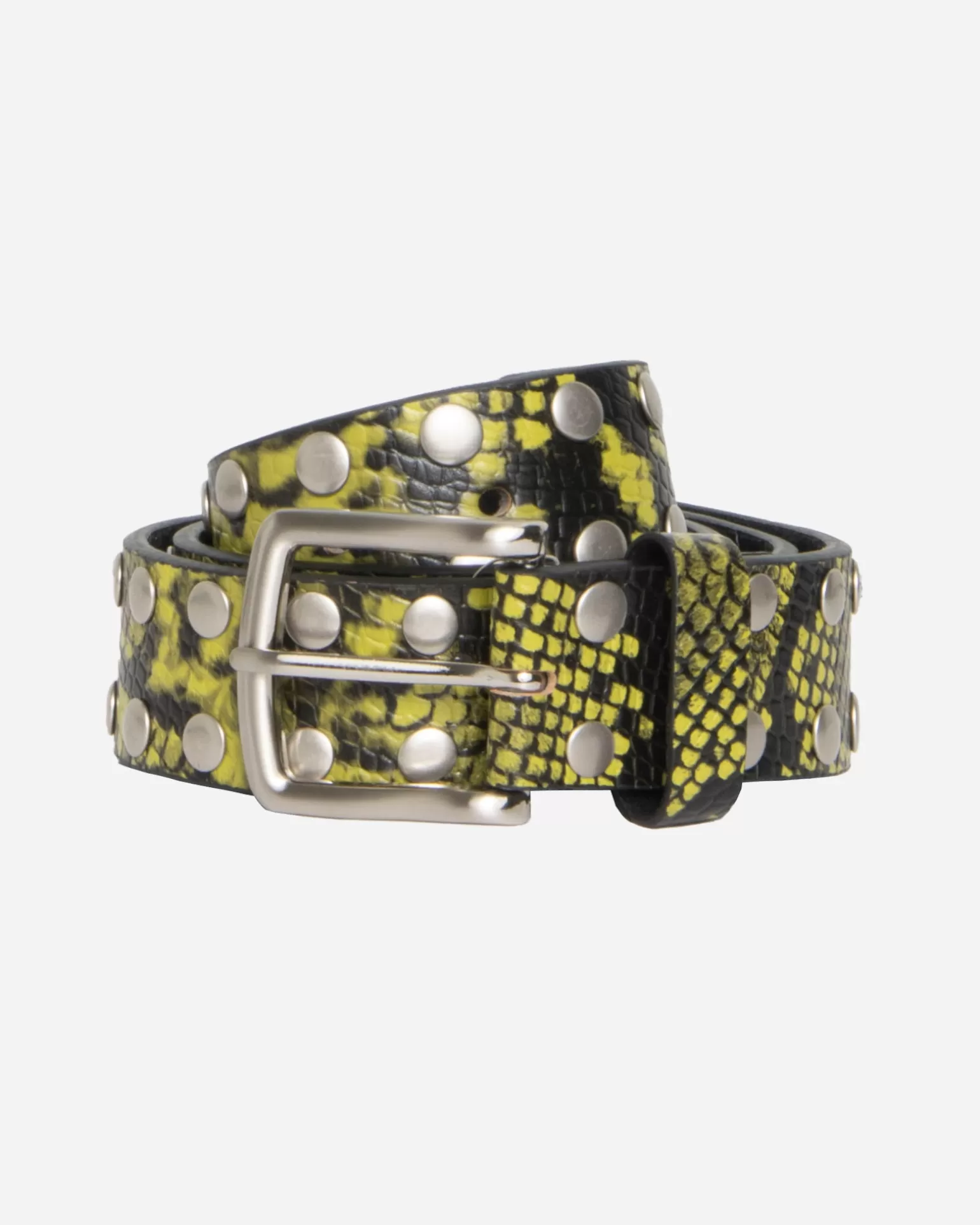 Sale Stüssy 8 BALL STUDDED BELT Green Snake Print Leather