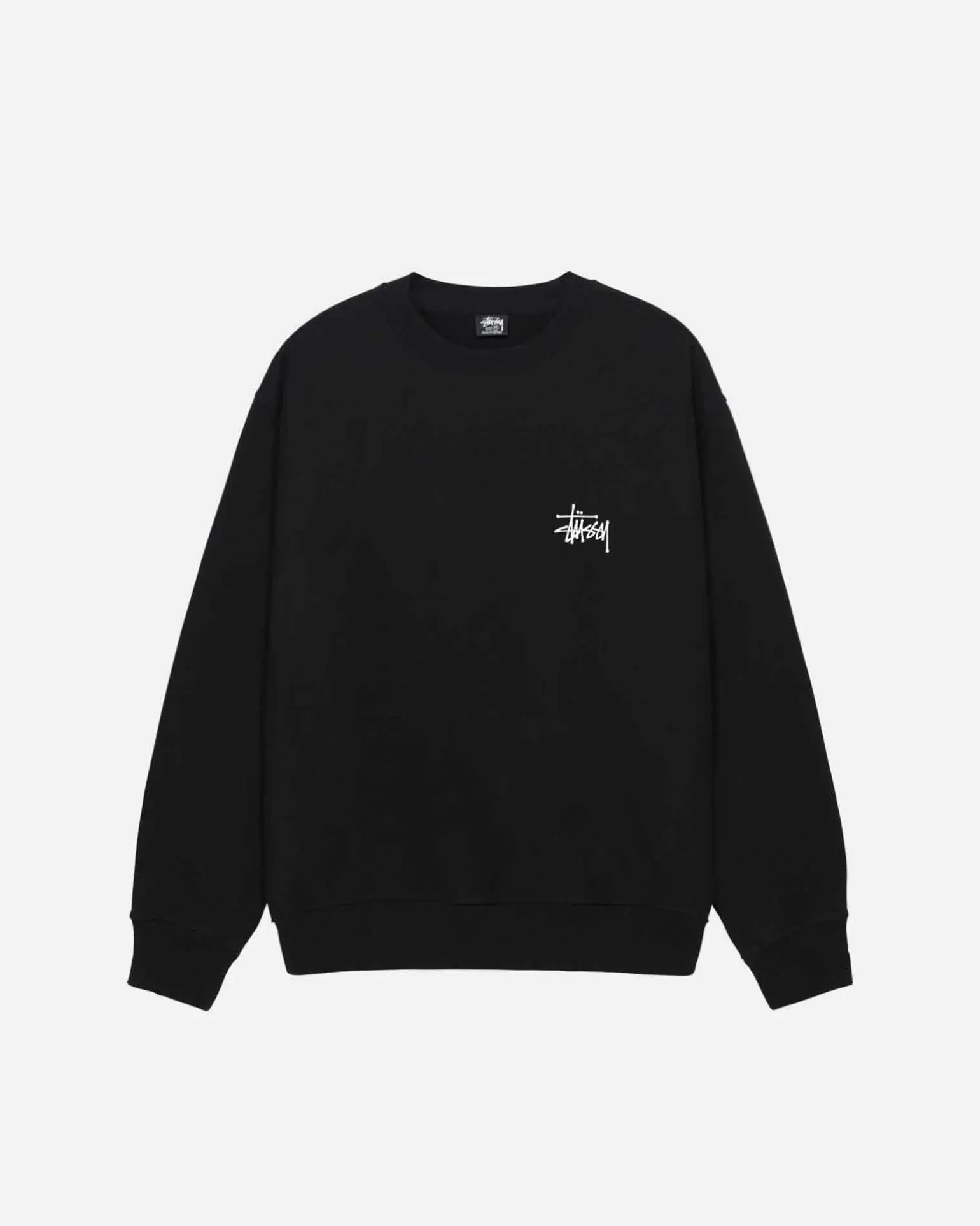 Online Stüssy BASIC STÜSSY CREW Black