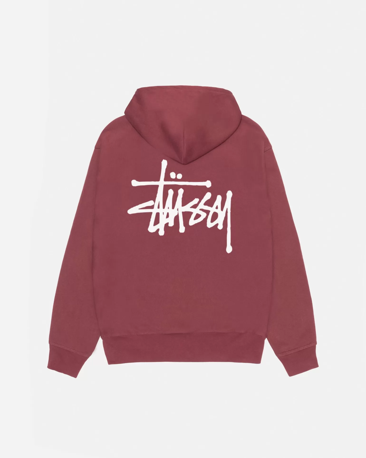 Outlet Stüssy BASIC STÜSSY HOODIE Oxblood