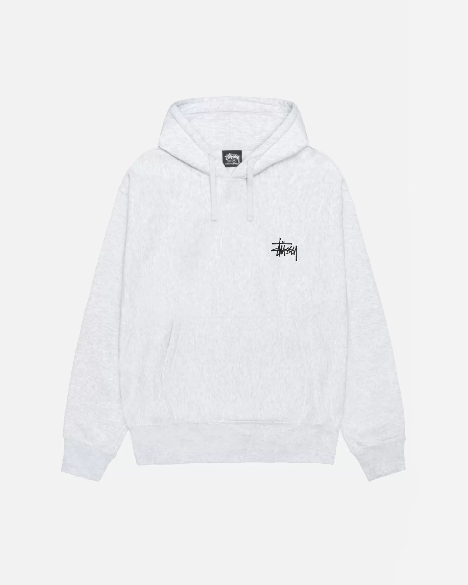 Fashion Stüssy BASIC STÜSSY HOODIE Ash Heather