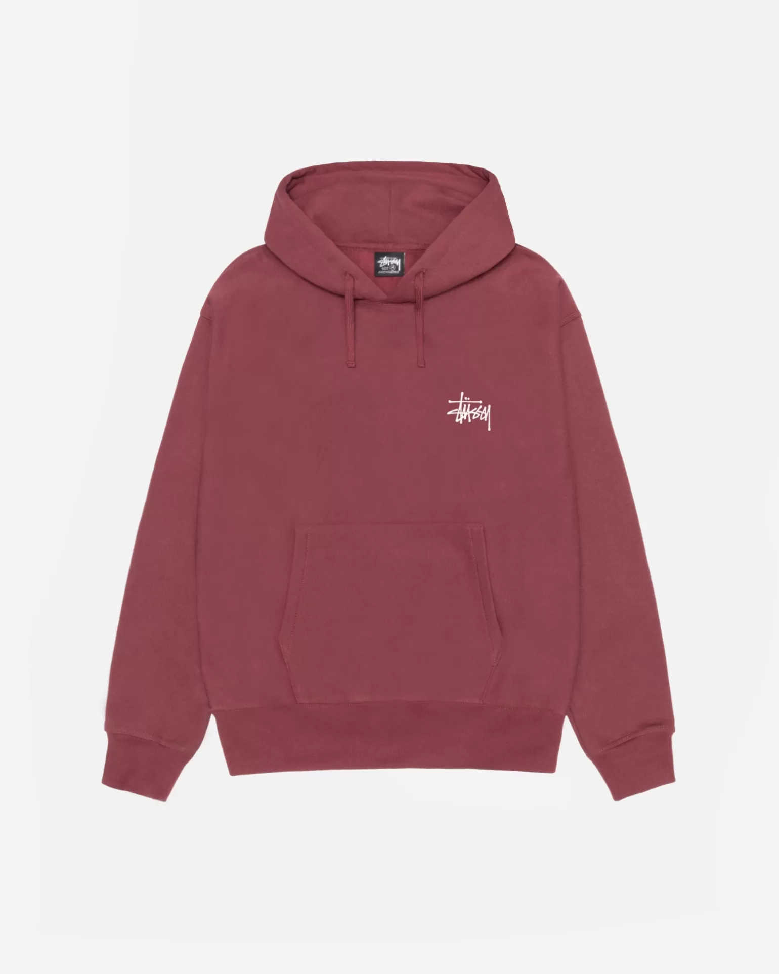Outlet Stüssy BASIC STÜSSY HOODIE Oxblood