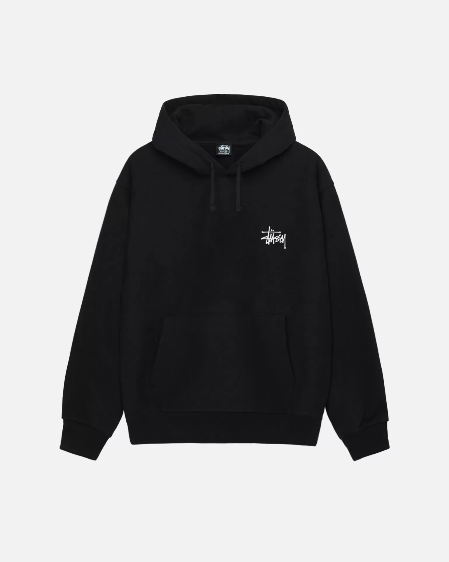 Fashion Stüssy BASIC STÜSSY HOODIE Black
