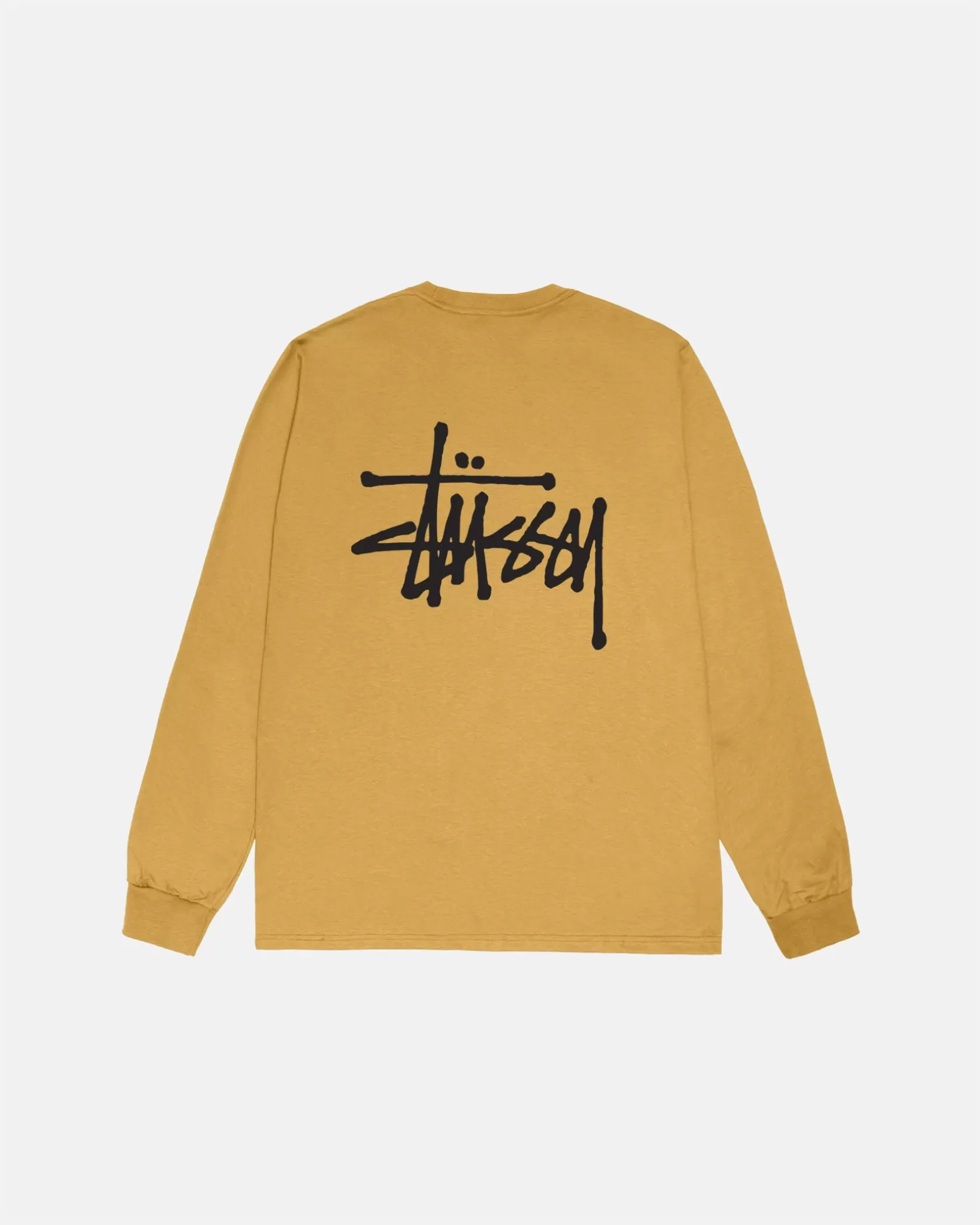 Fashion Stüssy BASIC STÜSSY LS TEE Curry