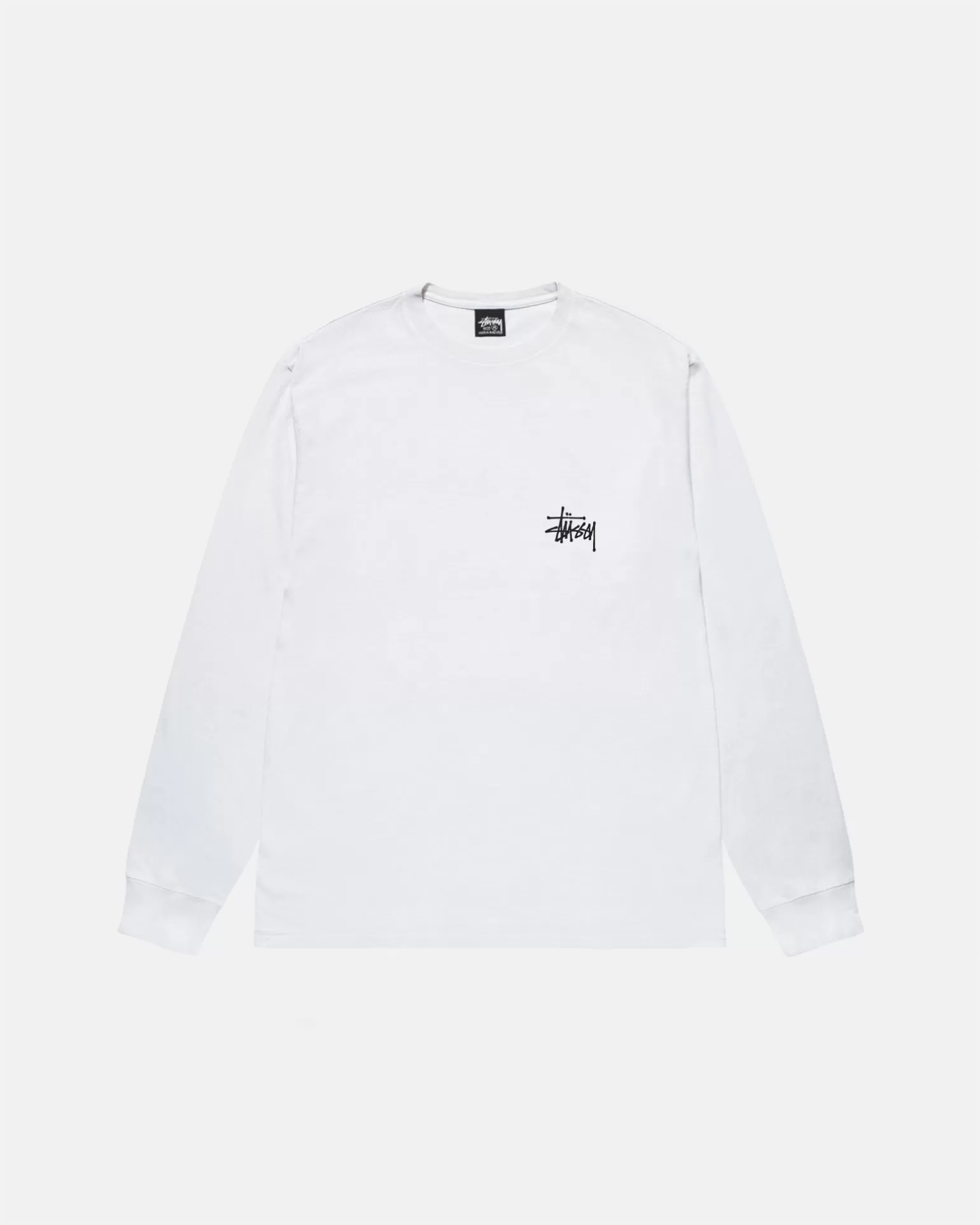 Sale Stüssy BASIC STÜSSY LS TEE White