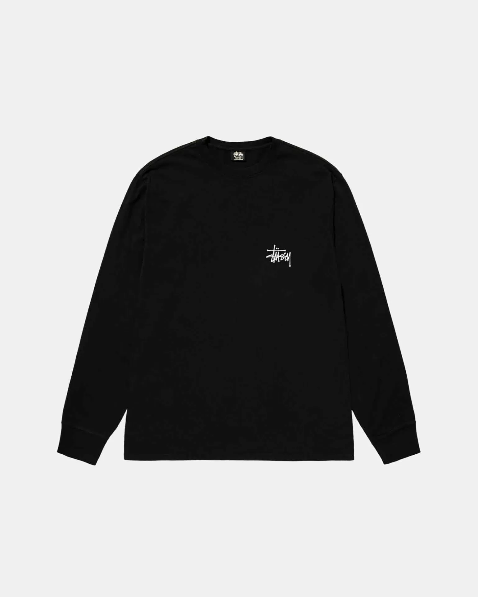 Discount Stüssy BASIC STÜSSY LS TEE Black