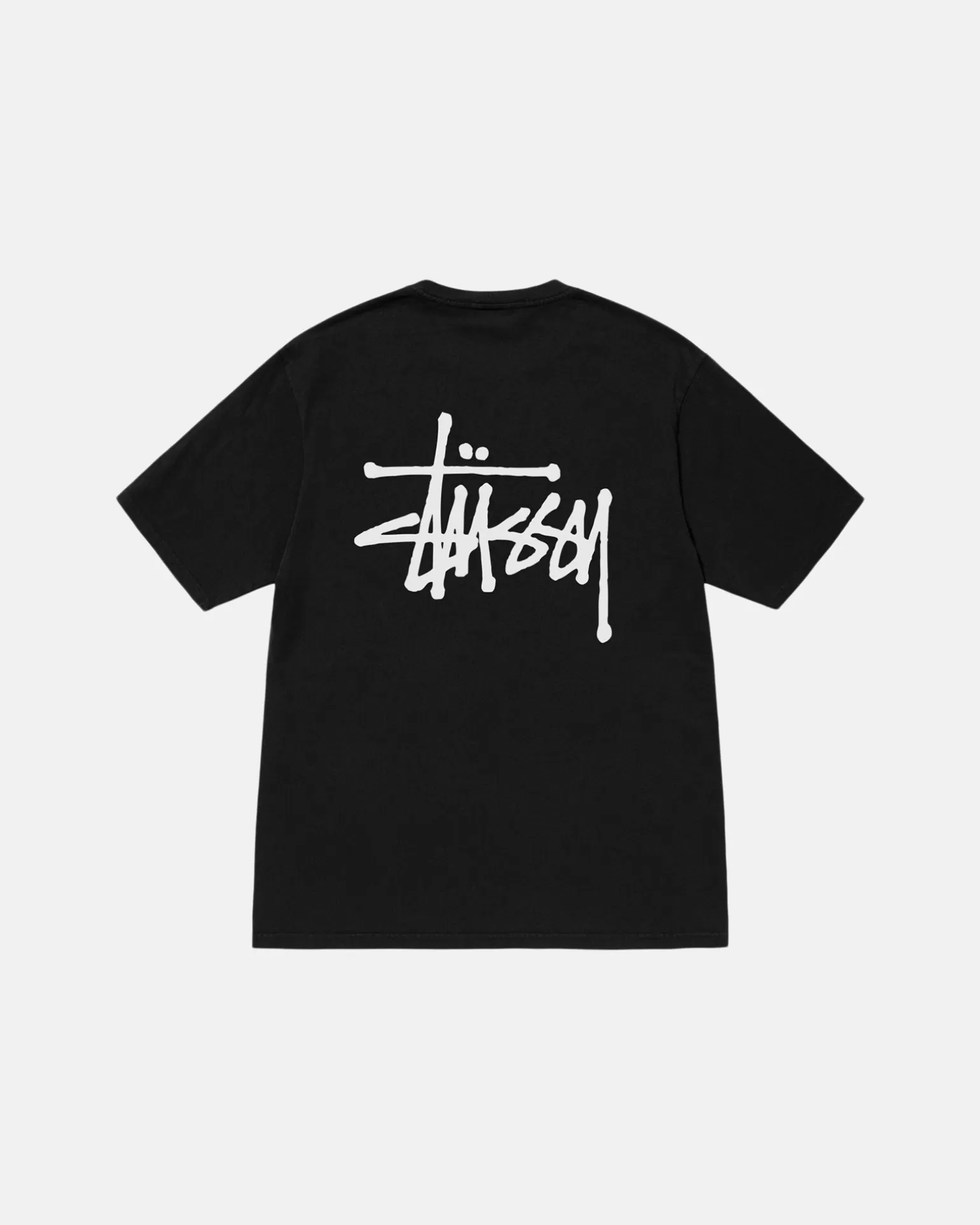 New Stüssy BASIC STÜSSY TEE PIGMENT DYED Black