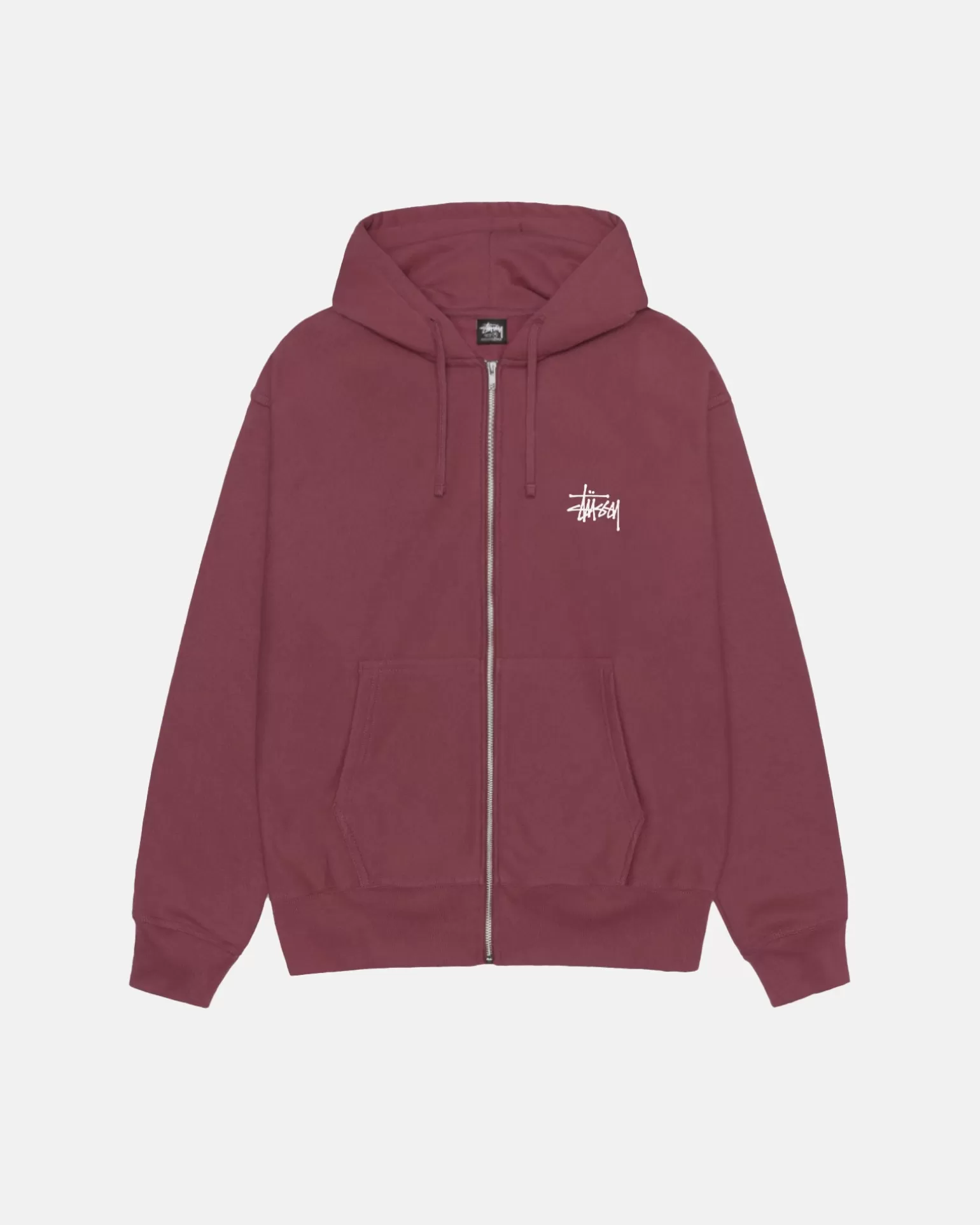 Hot Stüssy BASIC STÜSSY ZIP HOODIE Oxblood