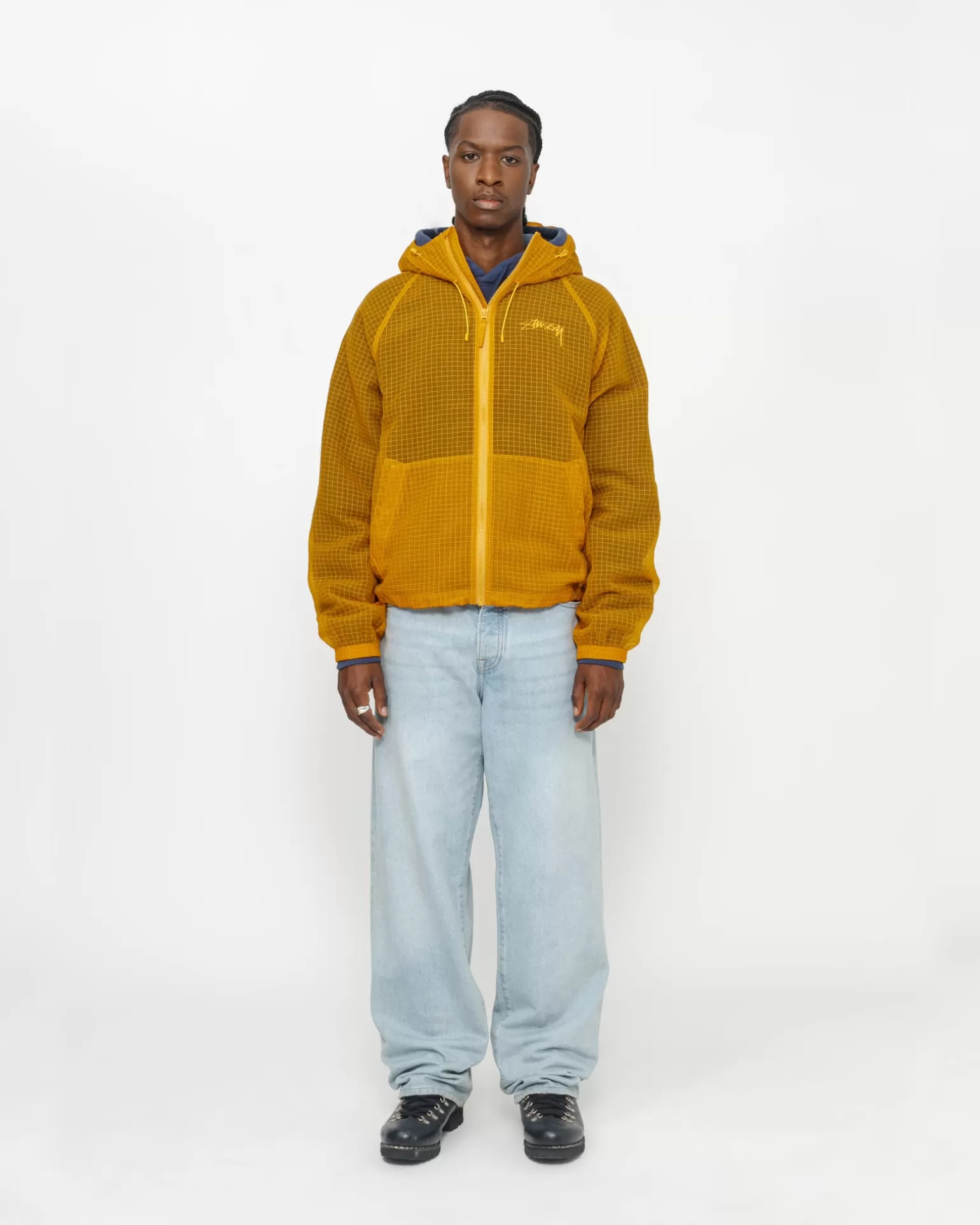 Best Stüssy BEACH SHELL TRANSPARENT RIPSTOP Golden Yellow