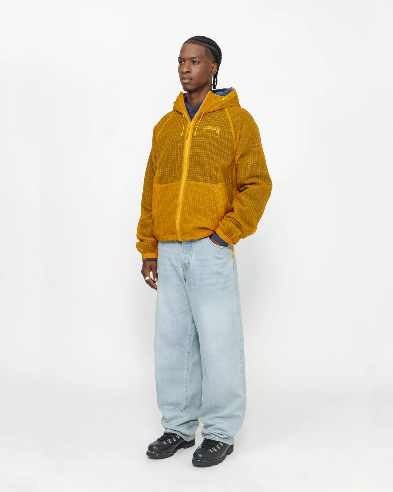 Best Stüssy BEACH SHELL TRANSPARENT RIPSTOP Golden Yellow