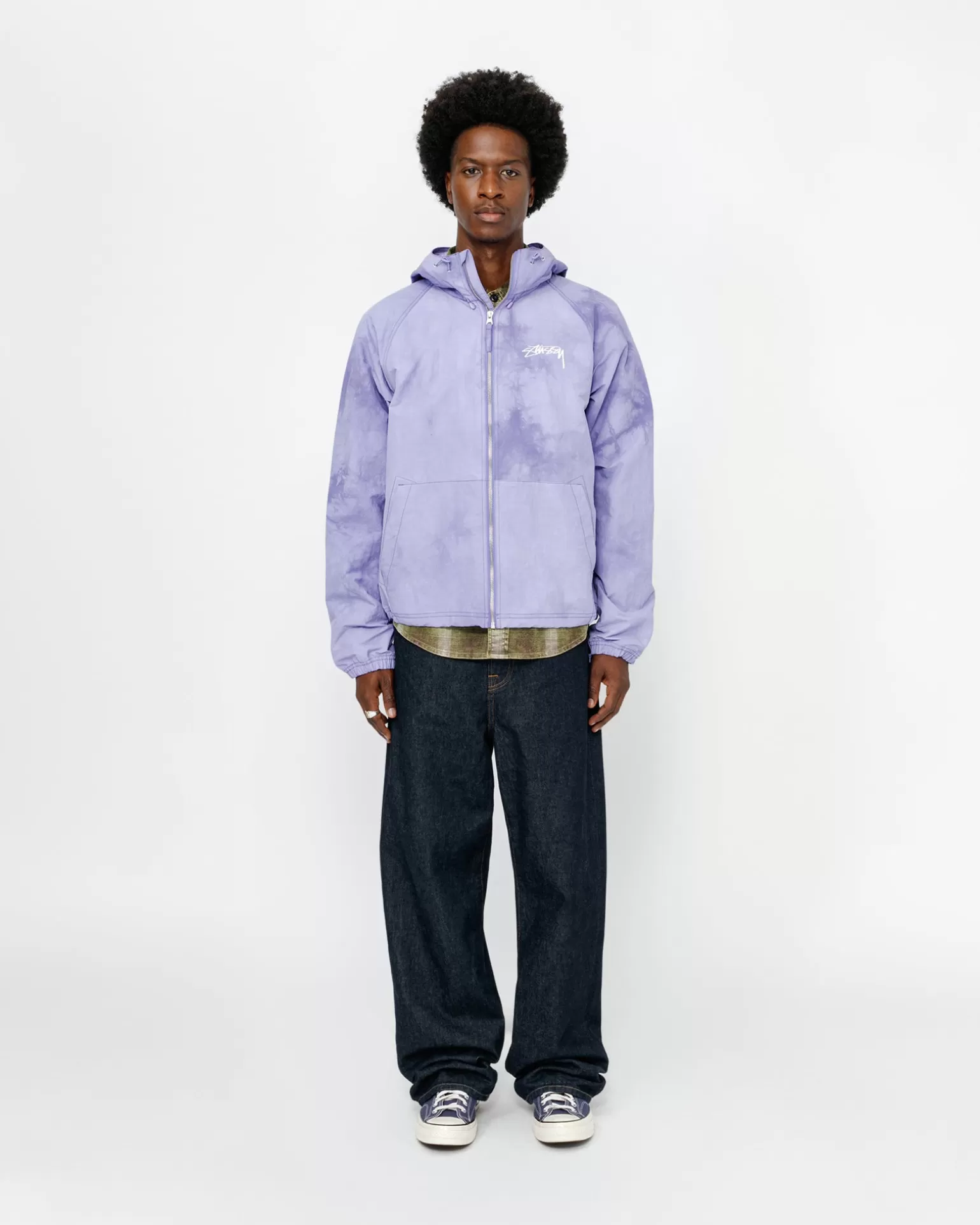 Shop Stüssy BEACH SHELL WAVE DYE Lilac