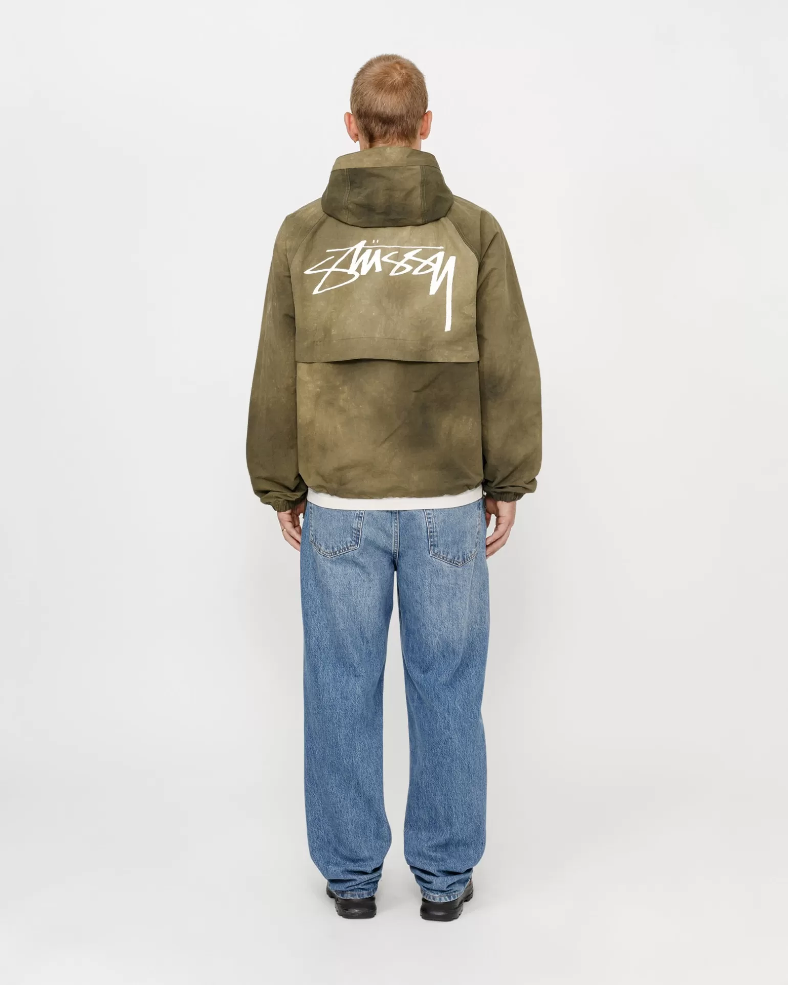 Shop Stüssy BEACH SHELL WAVE DYE Forest Green