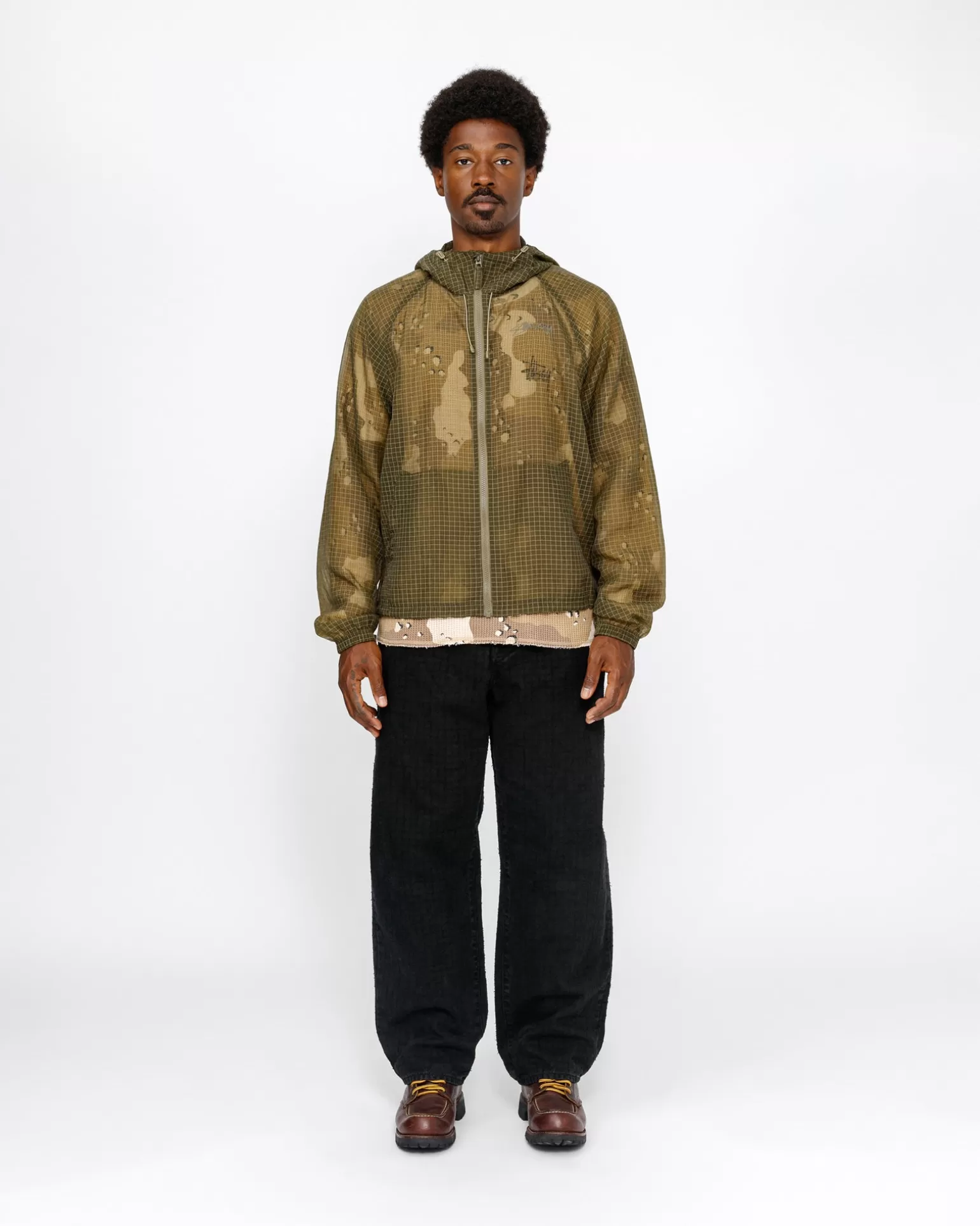 Online Stüssy BIG OL' JEAN CANVAS NEEDLEPUNCH Black