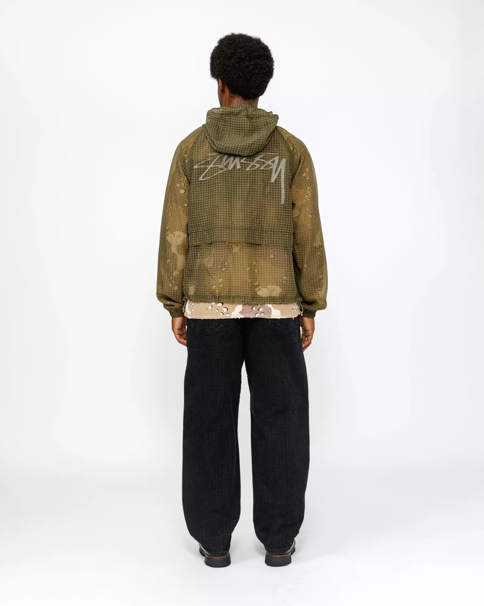 Online Stüssy BIG OL' JEAN CANVAS NEEDLEPUNCH Black