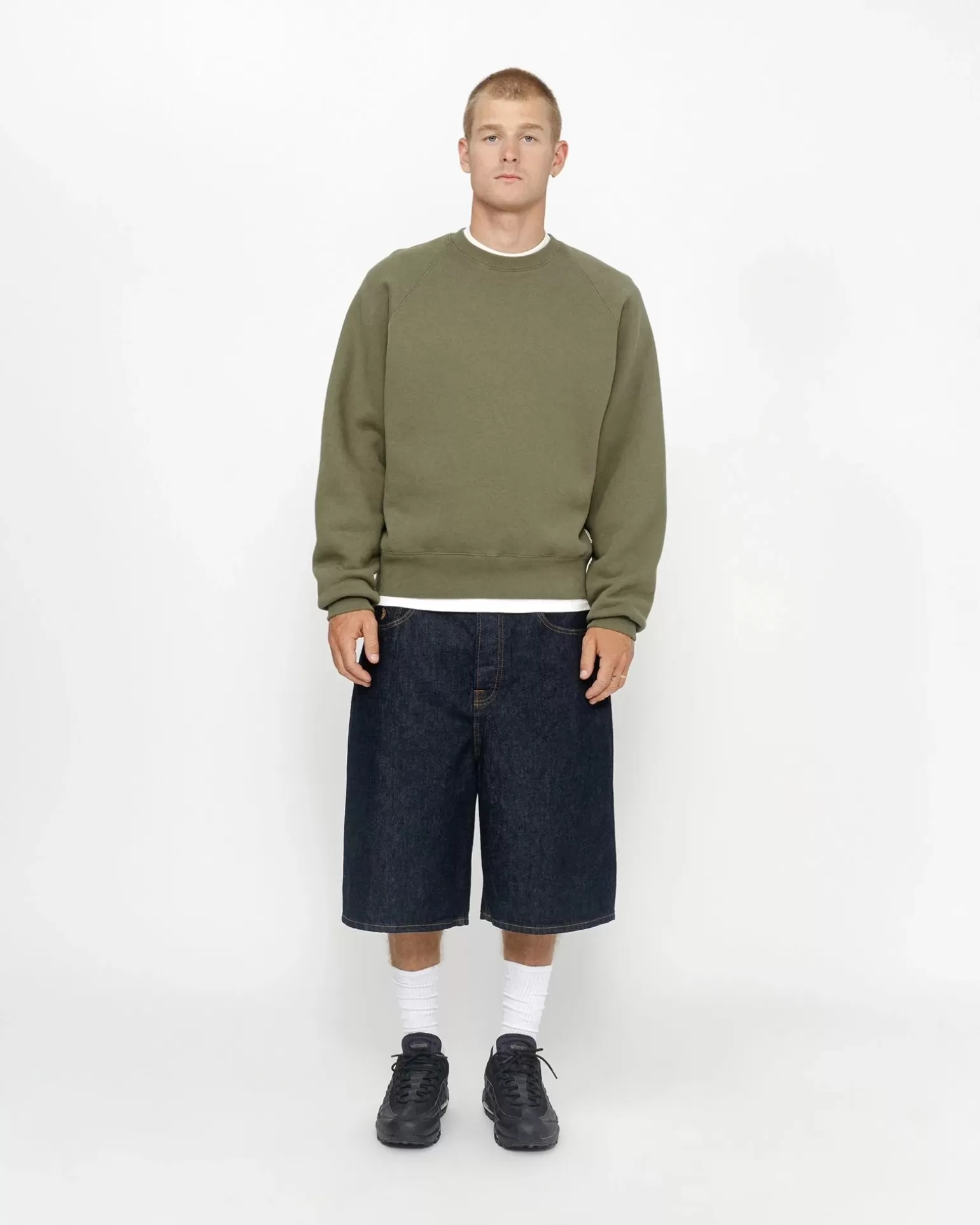 Clearance Stüssy BIG OL' SHORT DENIM Rinsed Indigo