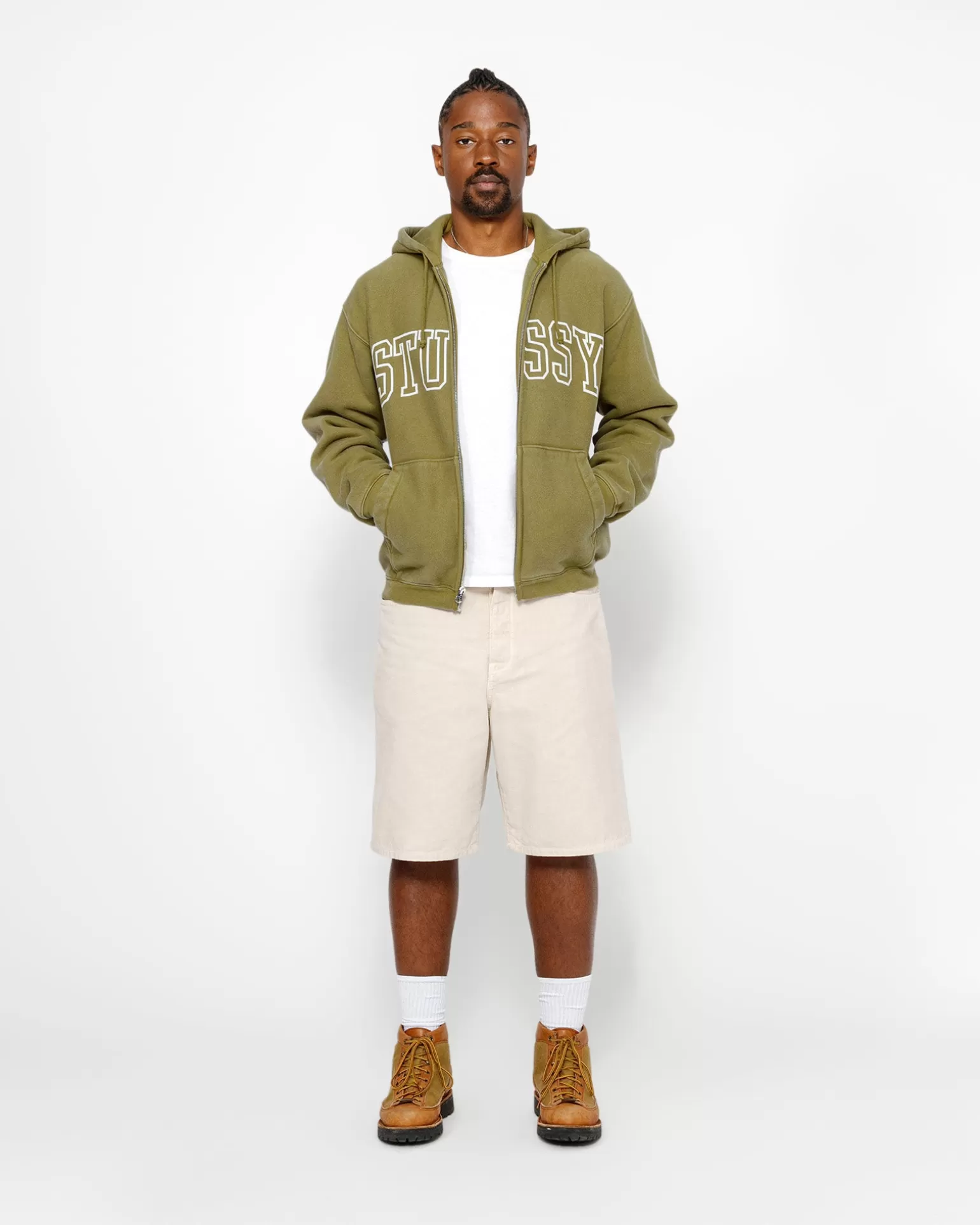 Outlet Stüssy BIG OL' SHORT WASHED CANVAS Vintage Natural