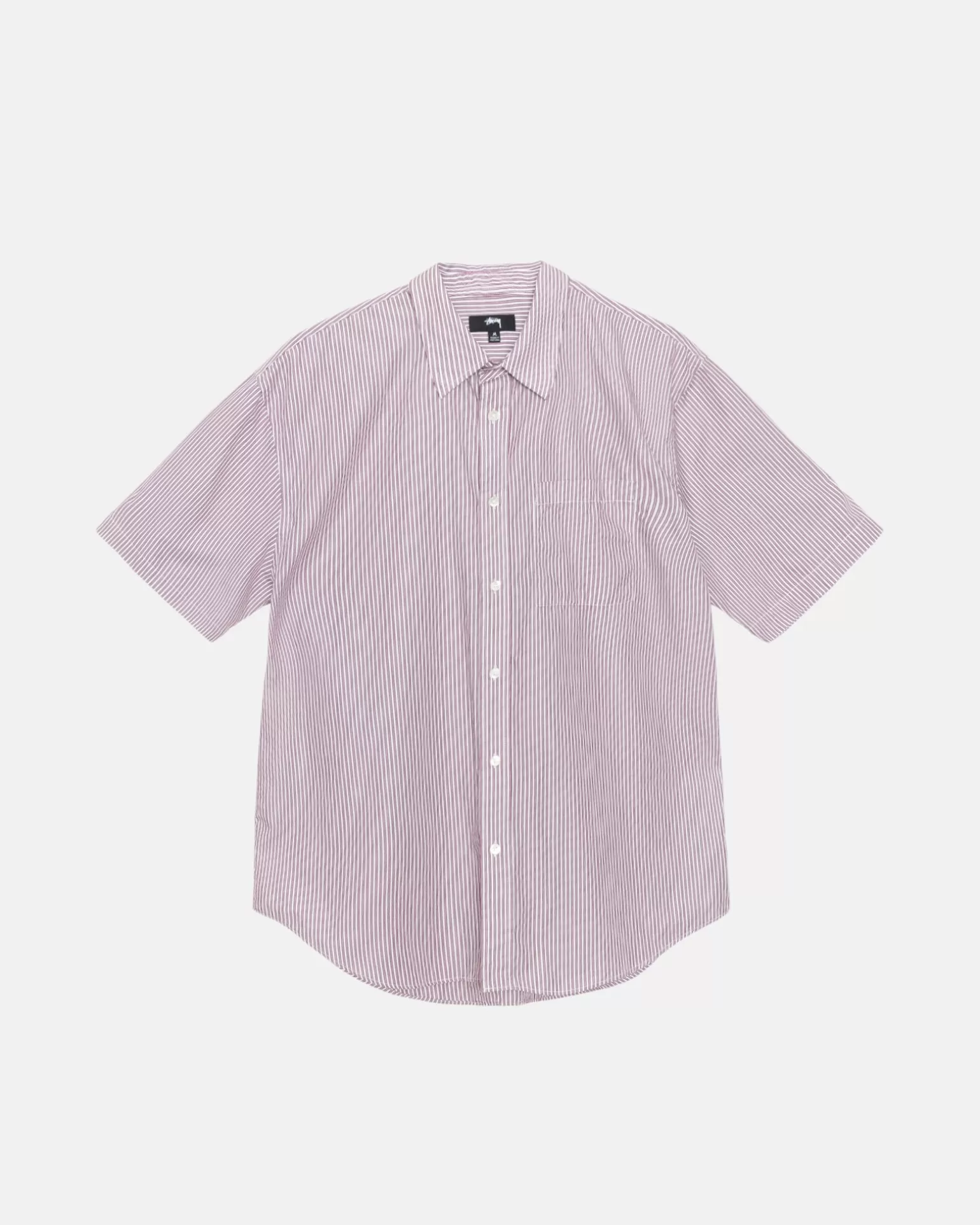 Cheap Stüssy BOXY SS SHIRT 8 BALL STRIPE Burgundy