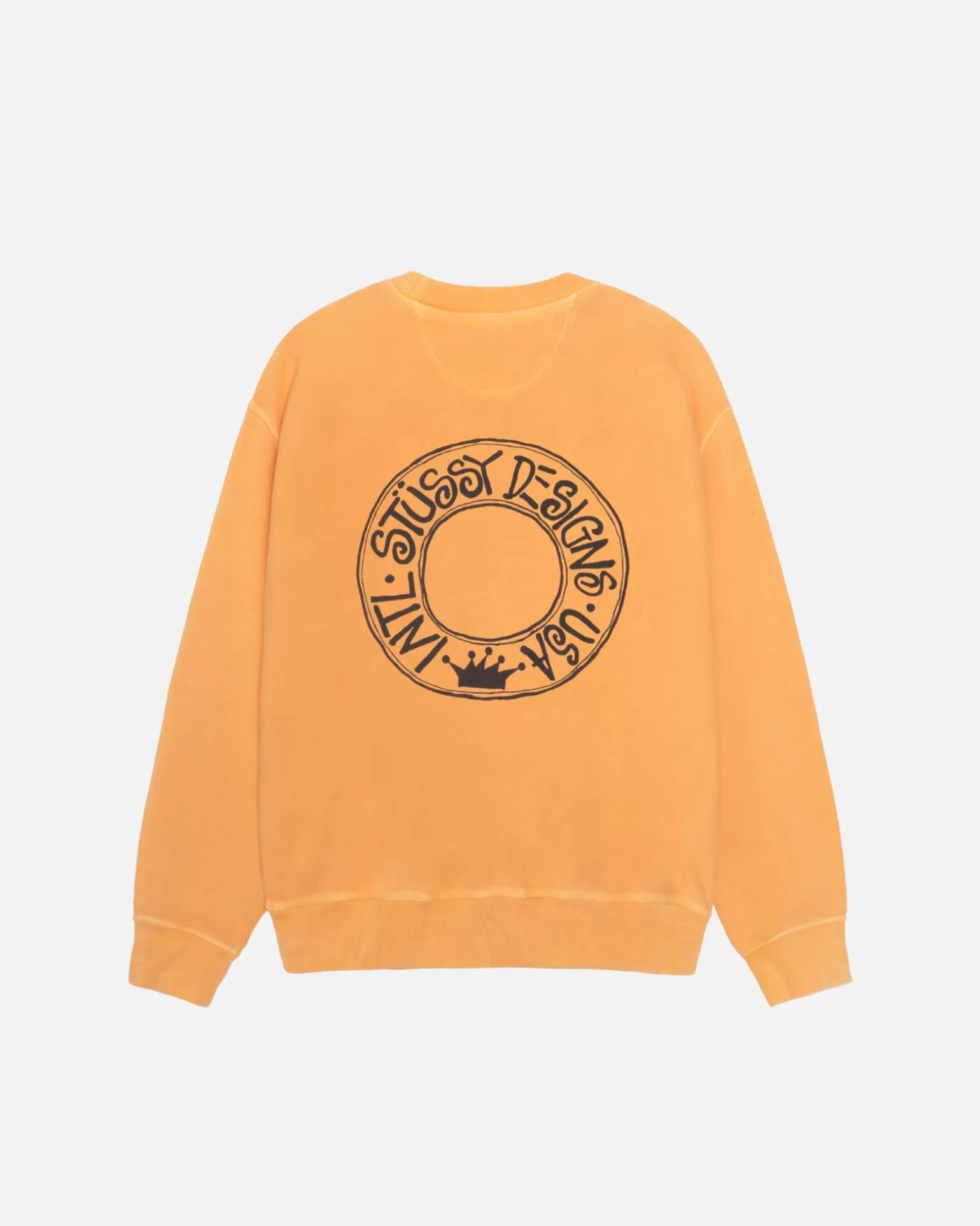 Cheap Stüssy BUANA CREW PIGMENT DYED Orange
