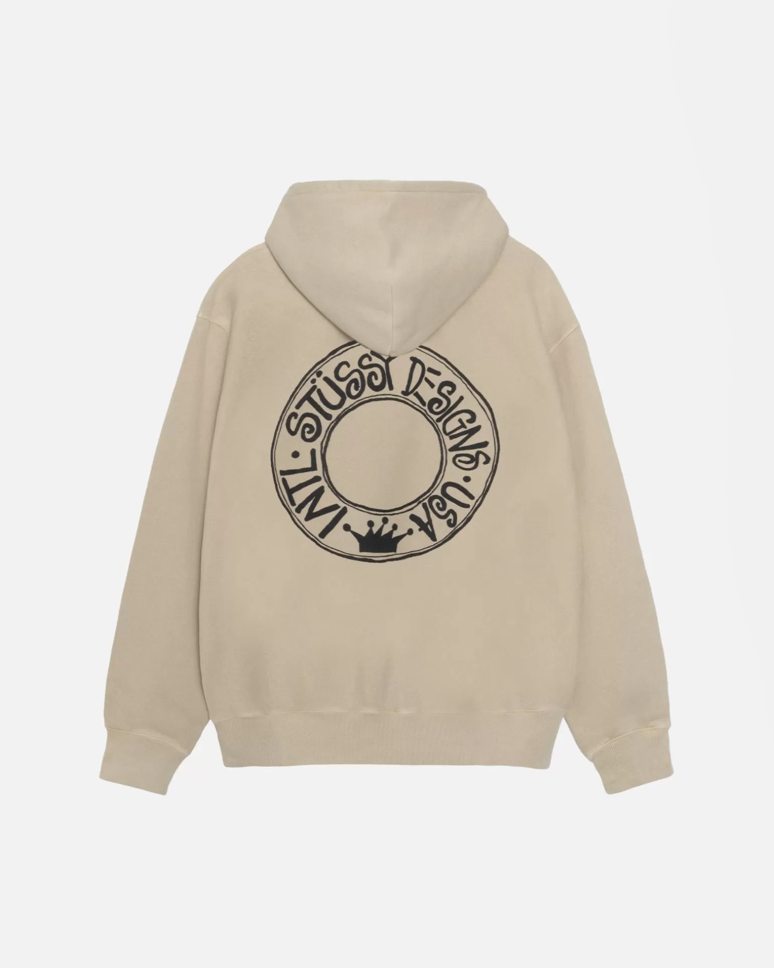 Store Stüssy BUANA ZIP HOODIE PIGMENT DYED Khaki