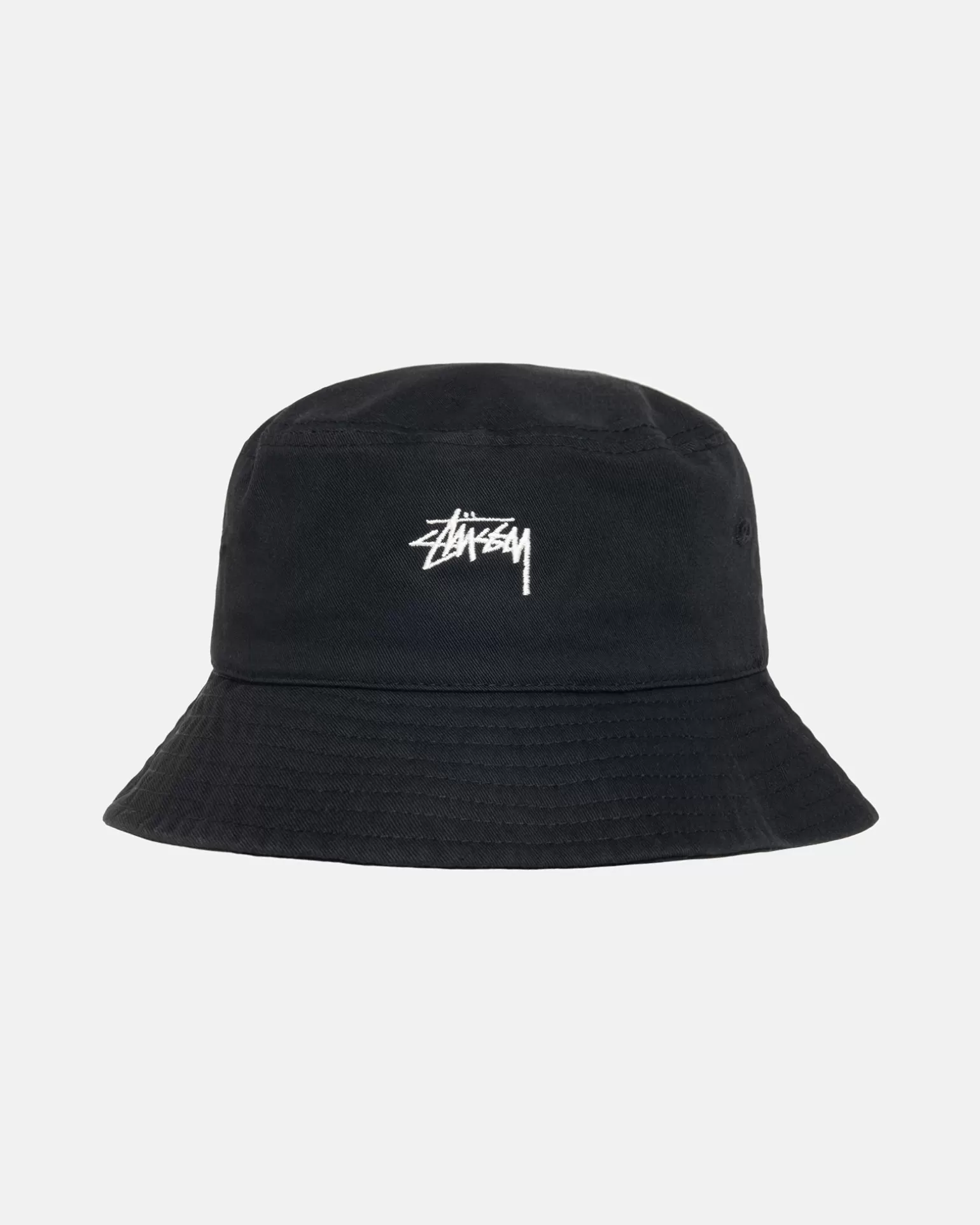 New Stüssy BUCKET HAT STOCK Black