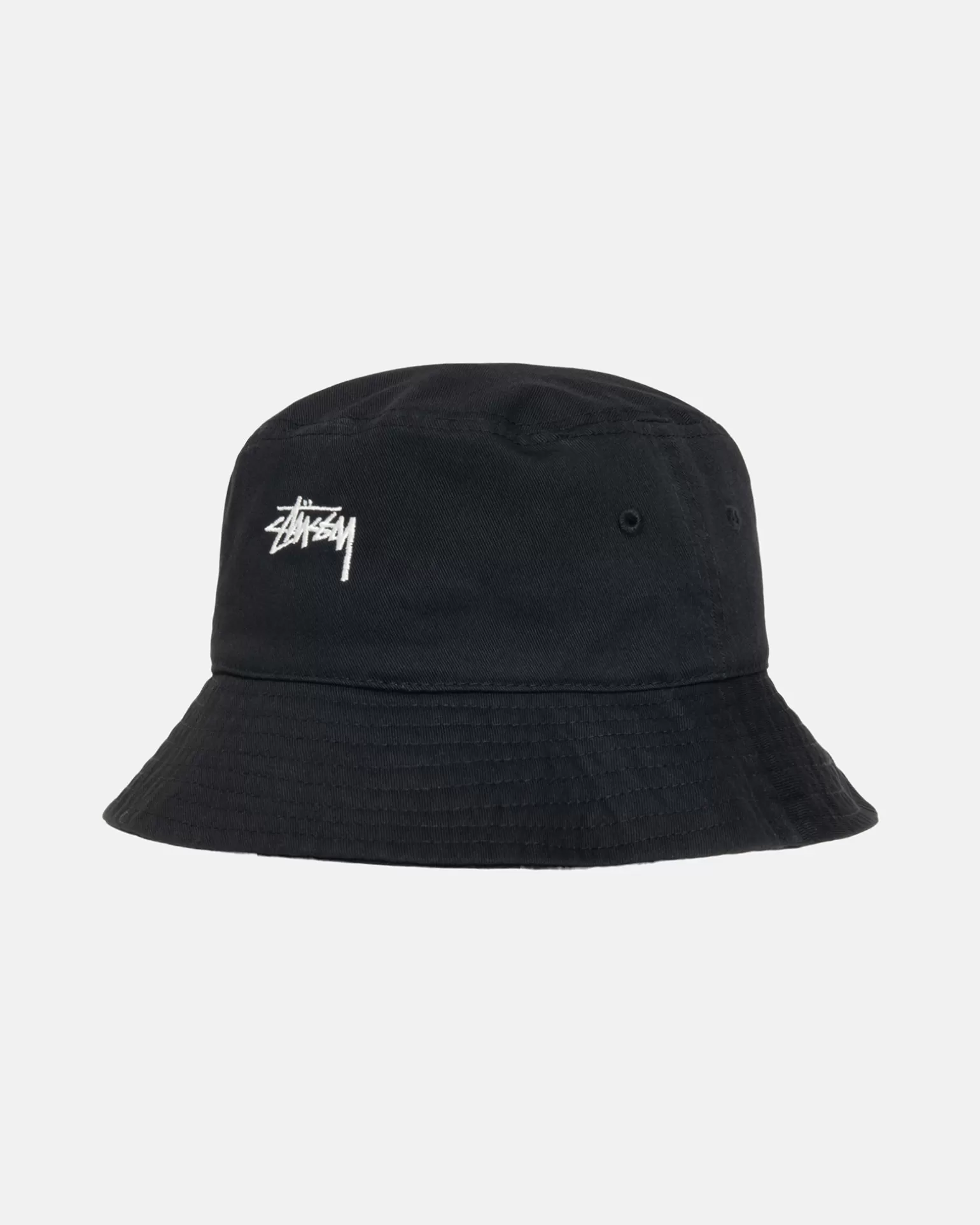 New Stüssy BUCKET HAT STOCK Black