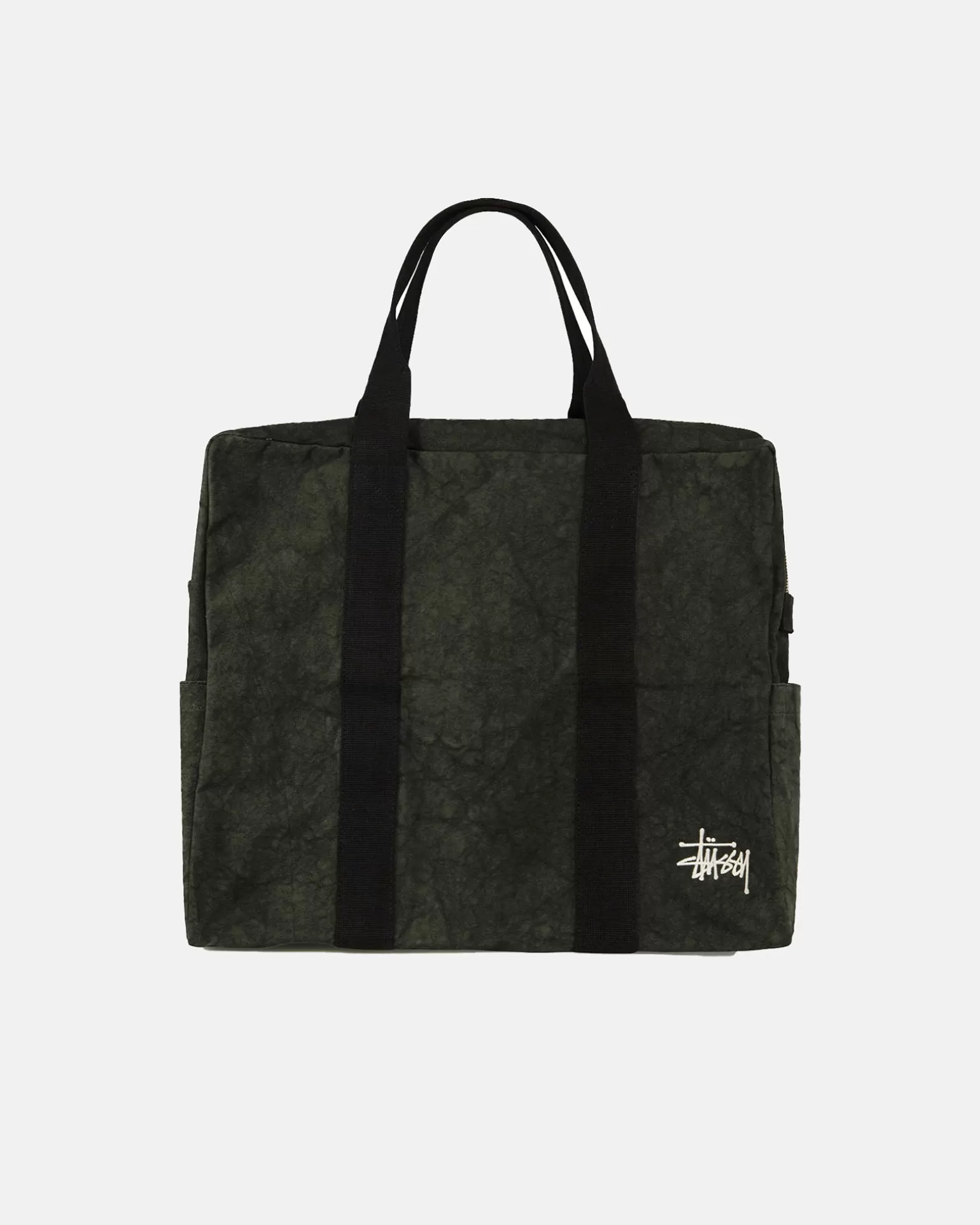 Outlet Stüssy CANVAS FLIGHT BAG Washed Black