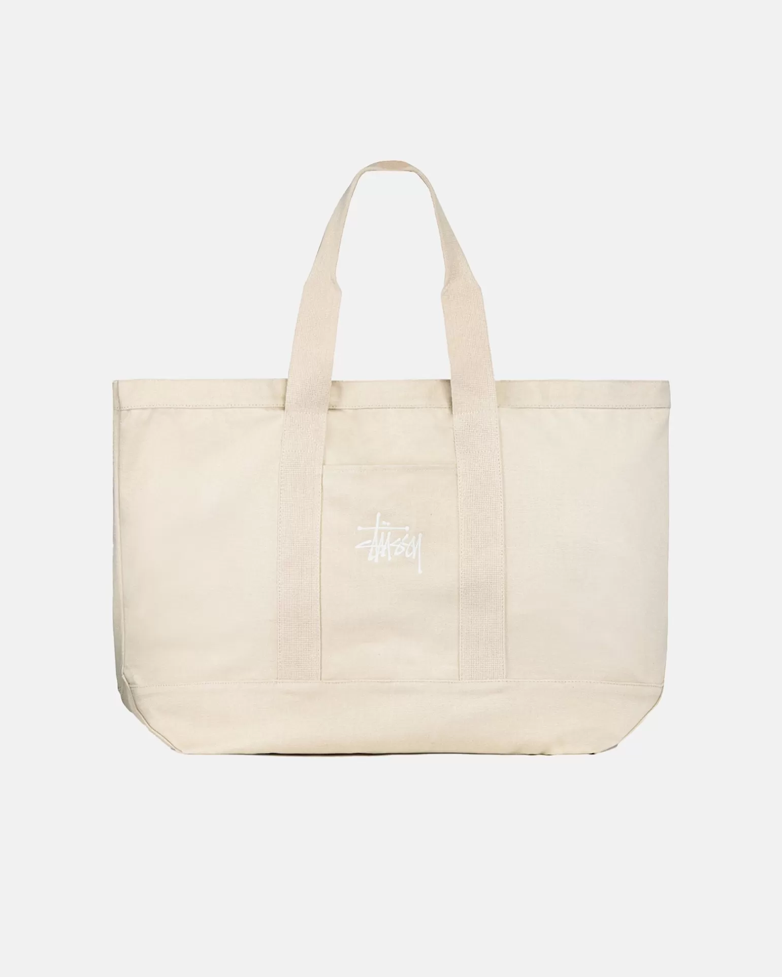 Shop Stüssy CANVAS XL TOTE BAG Natural