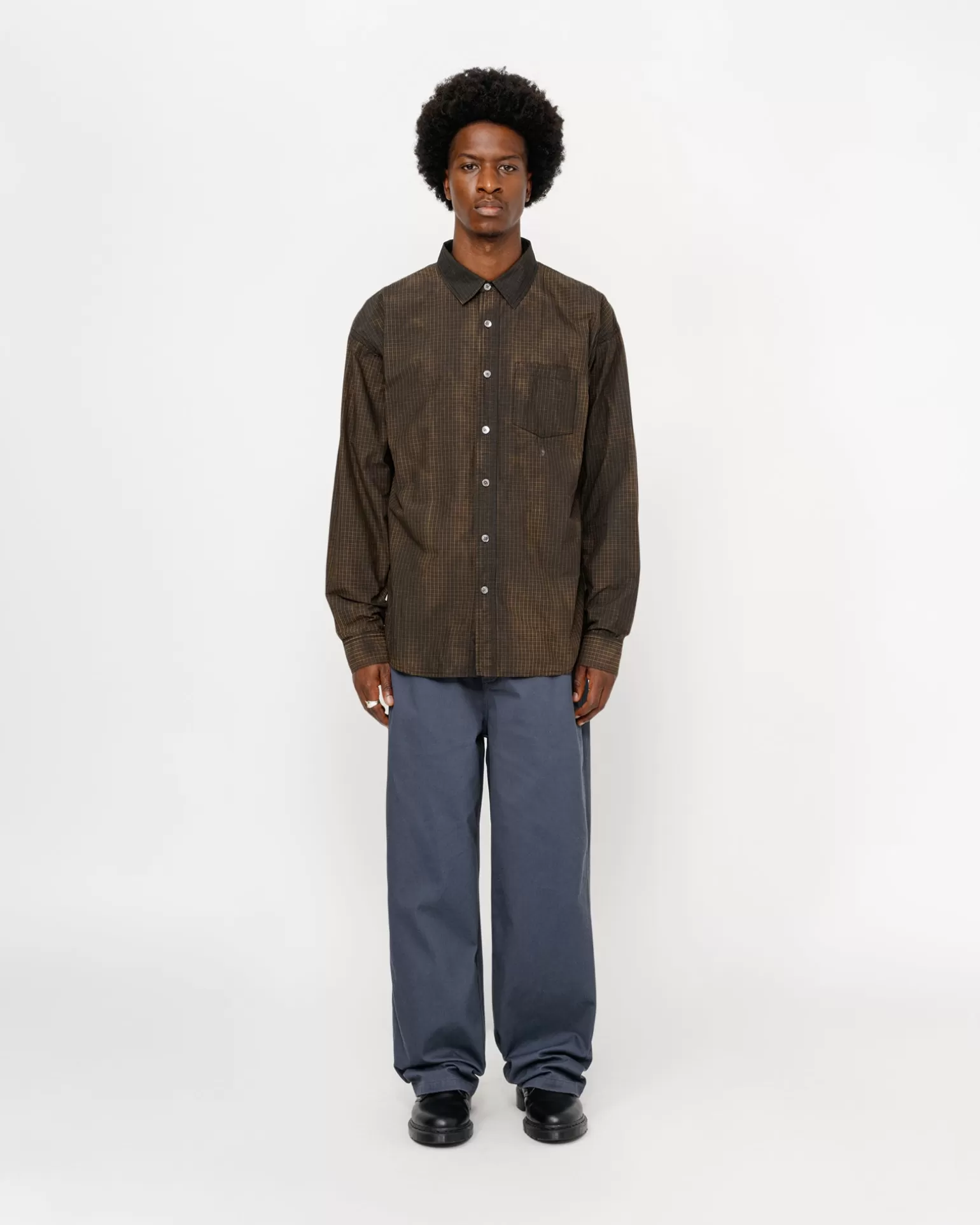Outlet Stüssy CHINO WORK PANT Washed Navy