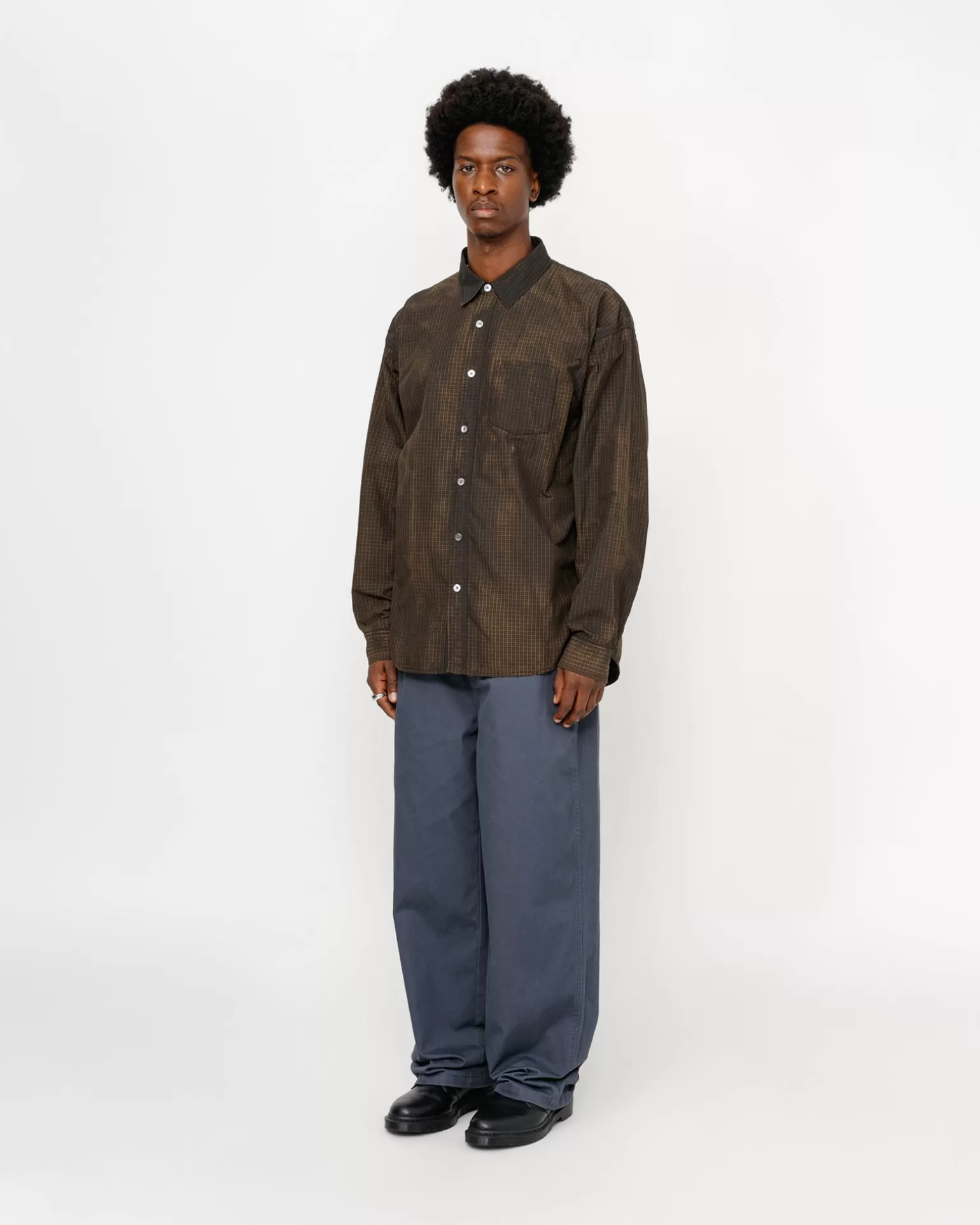 Outlet Stüssy CHINO WORK PANT Washed Navy
