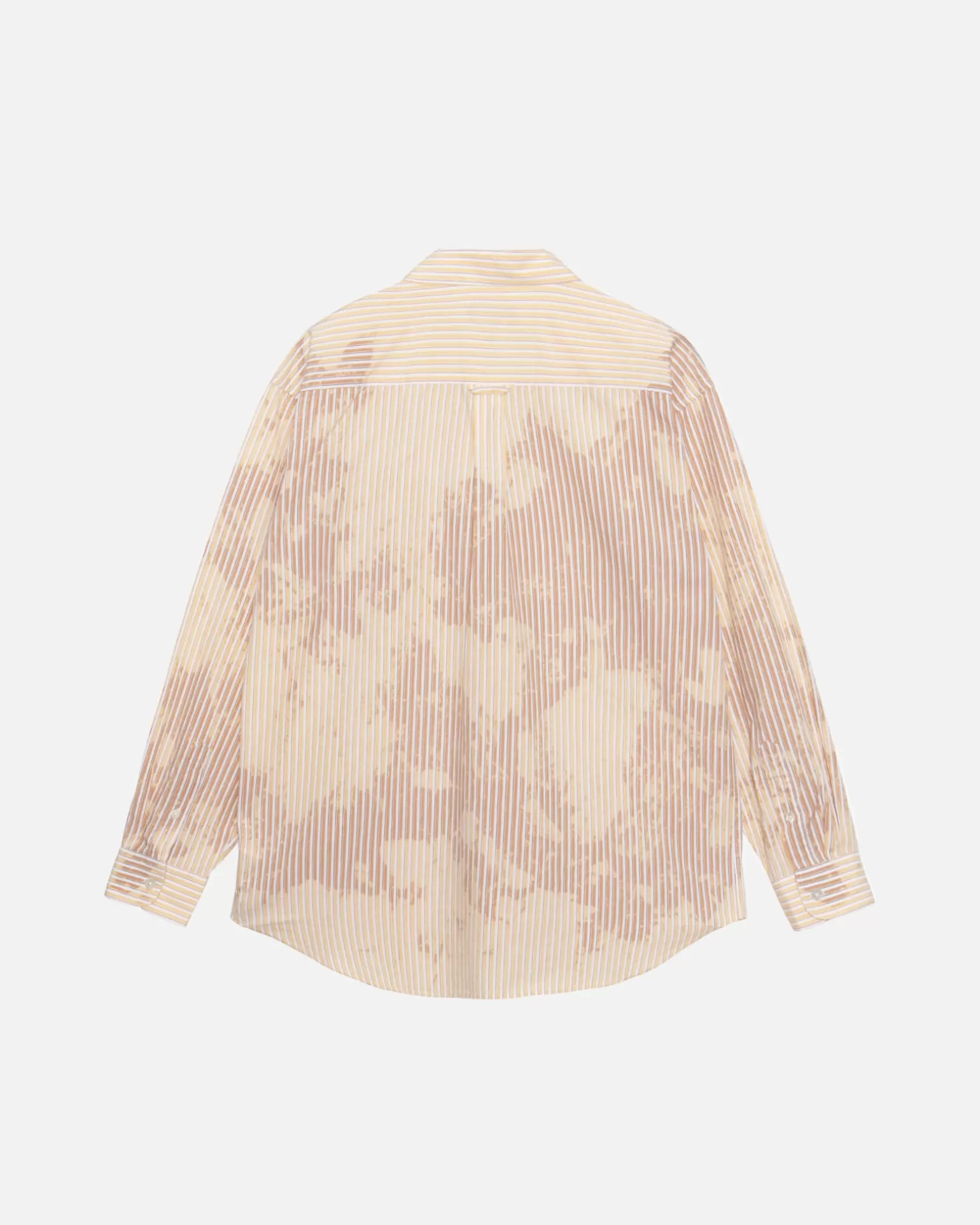 Discount Stüssy CLASSIC LS SHIRT BLEACHED POPLIN Tan