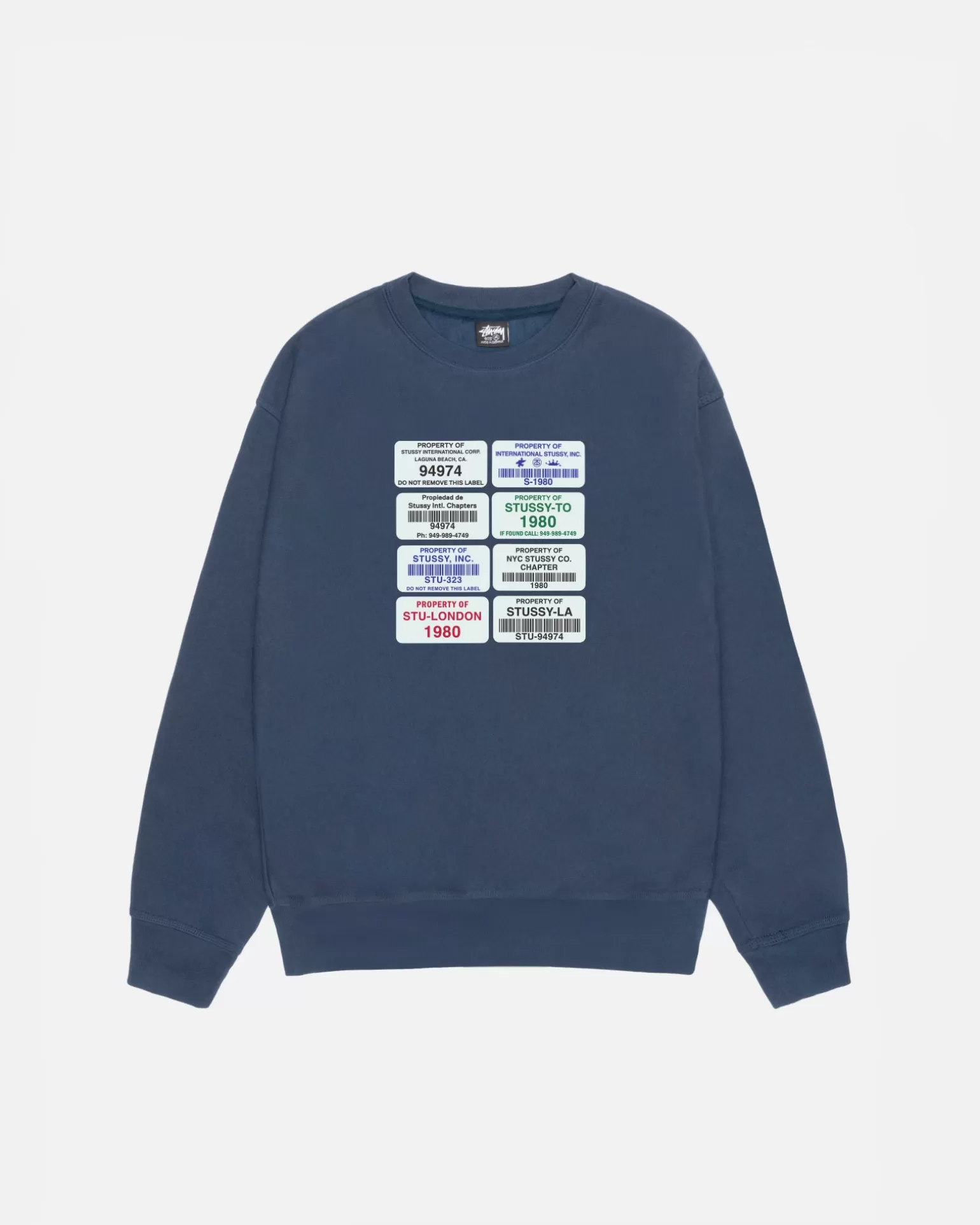 Cheap Stüssy CODES CREW Navy