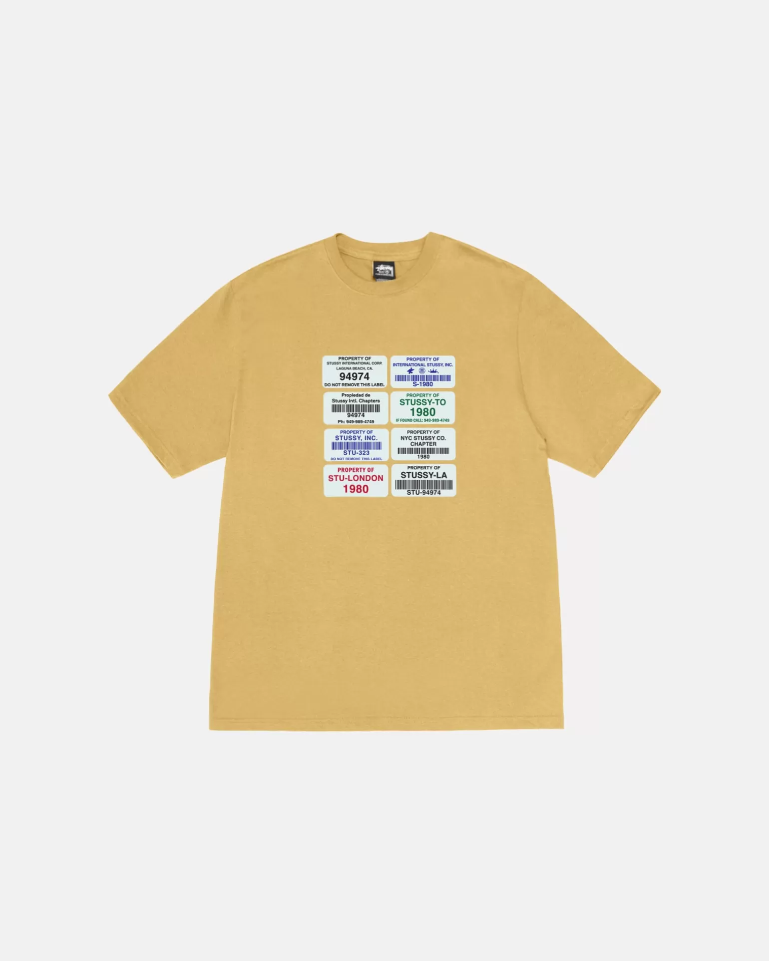 Sale Stüssy CODES TEE Curry