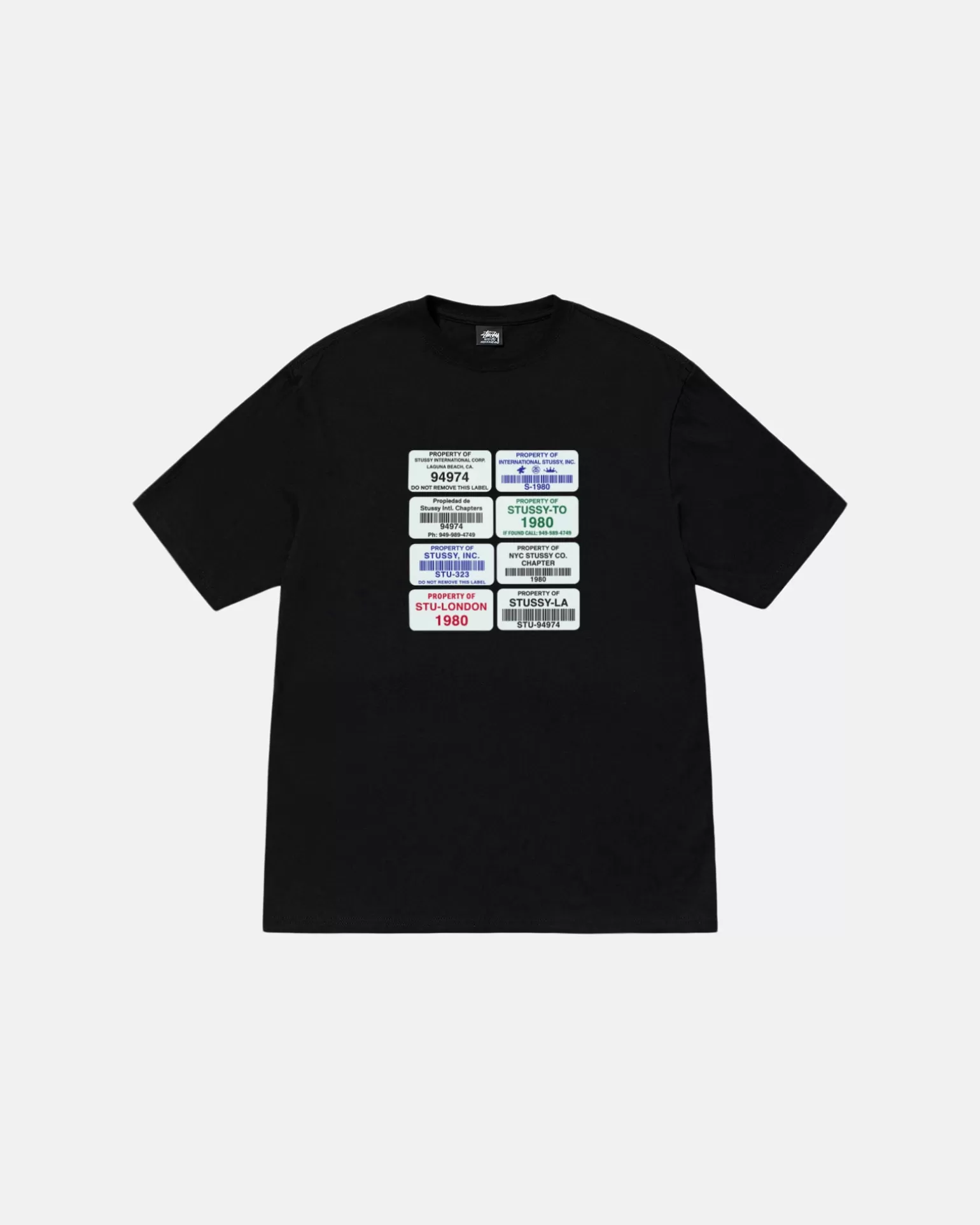 Fashion Stüssy CODES TEE Black