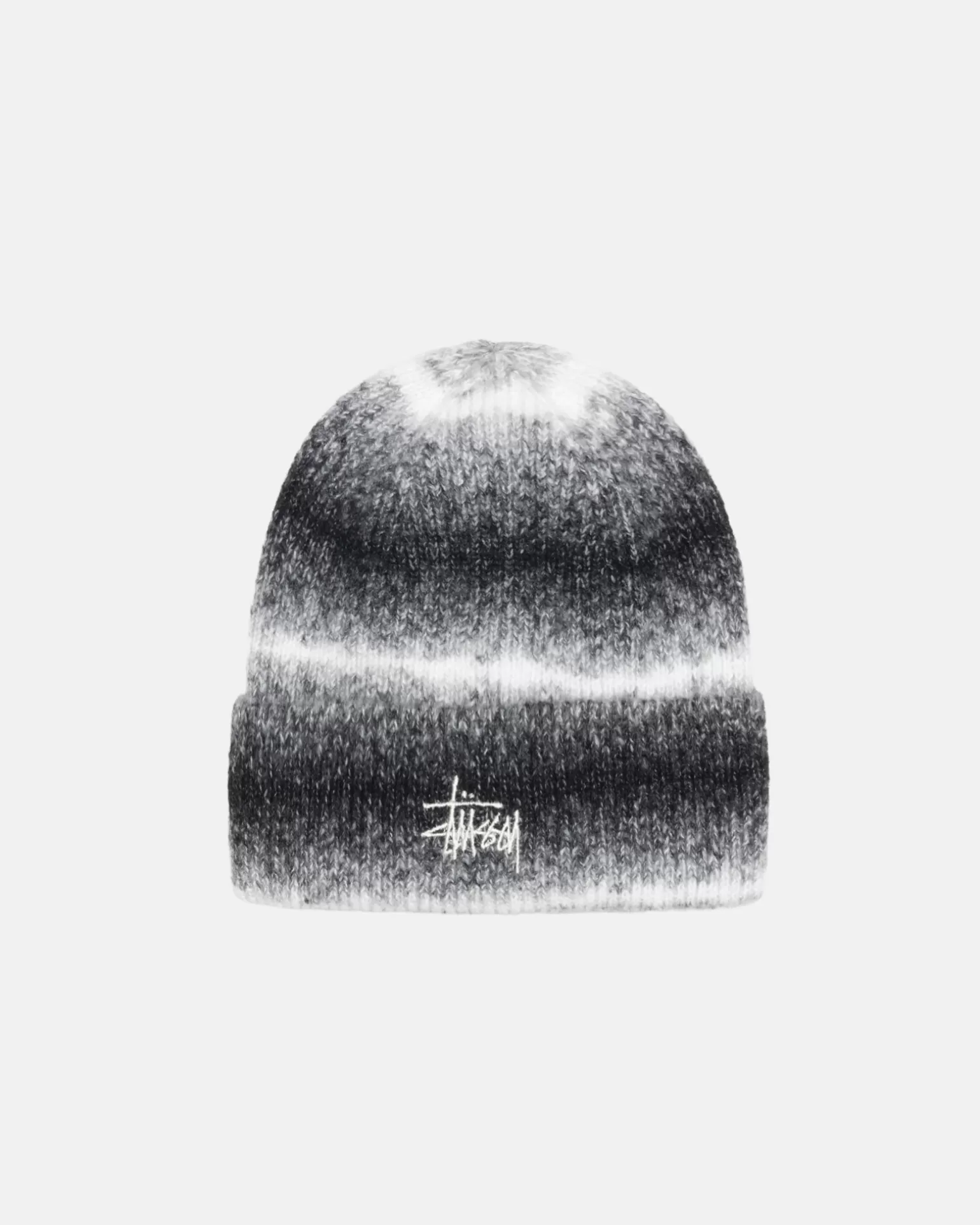Hot Stüssy CUFF BEANIE KNIT STRIPE Black