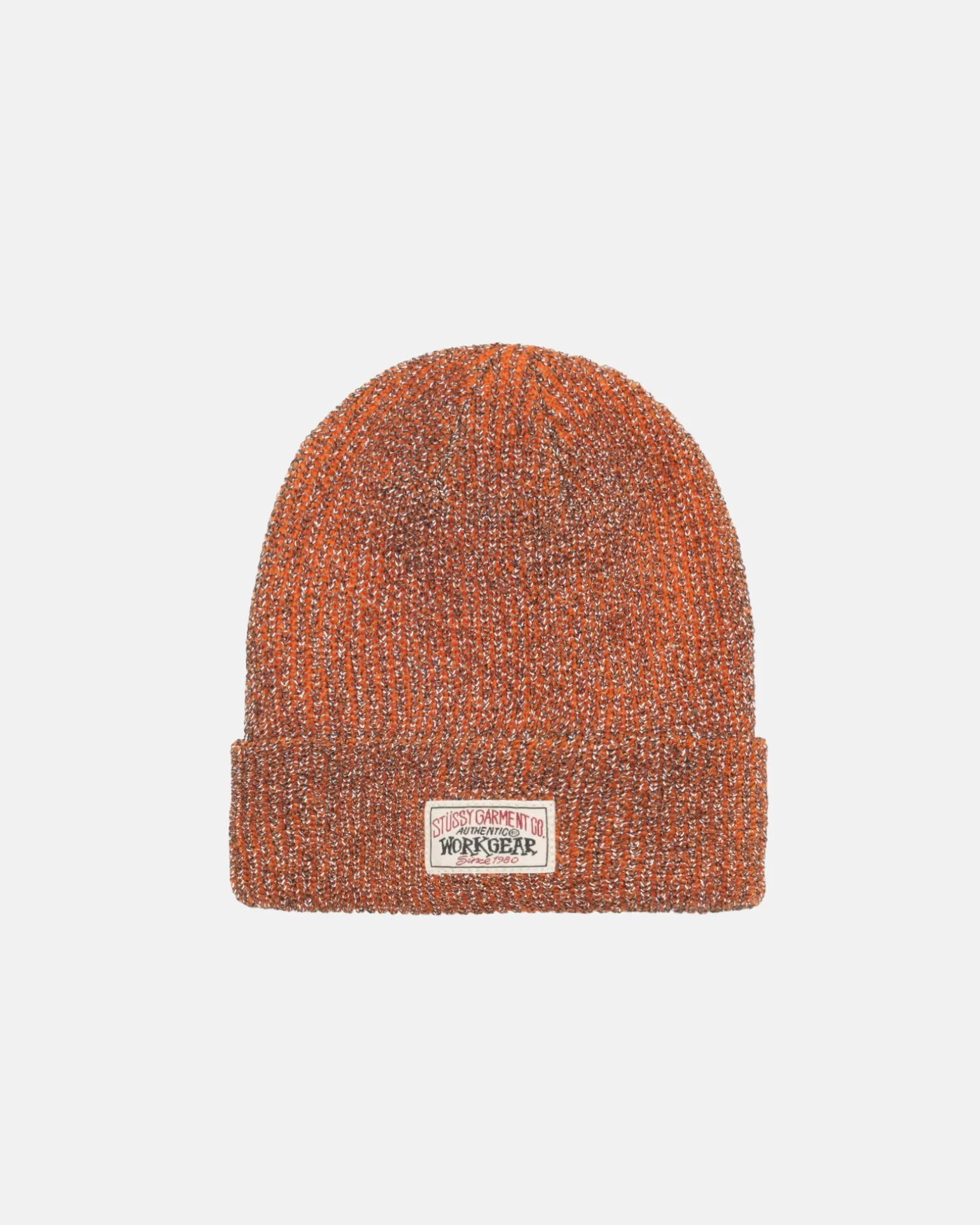 New Stüssy CUFF BEANIE REFLECTIVE YARN Orange