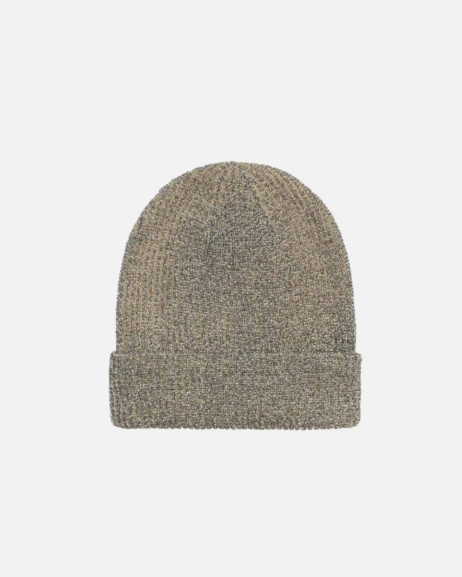 New Stüssy CUFF BEANIE REFLECTIVE YARN Khaki