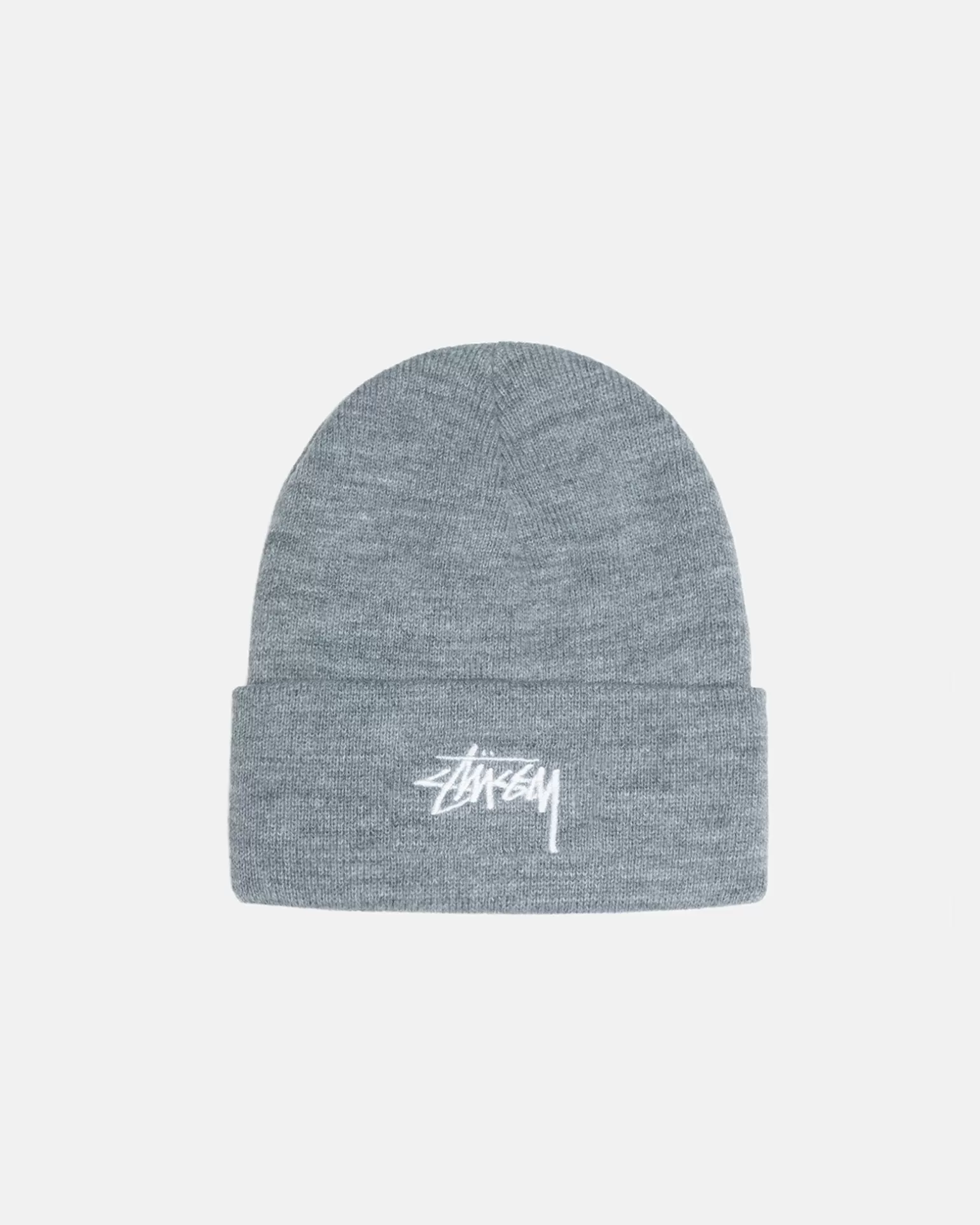 Shop Stüssy CUFF BEANIE STOCK Grey Heather