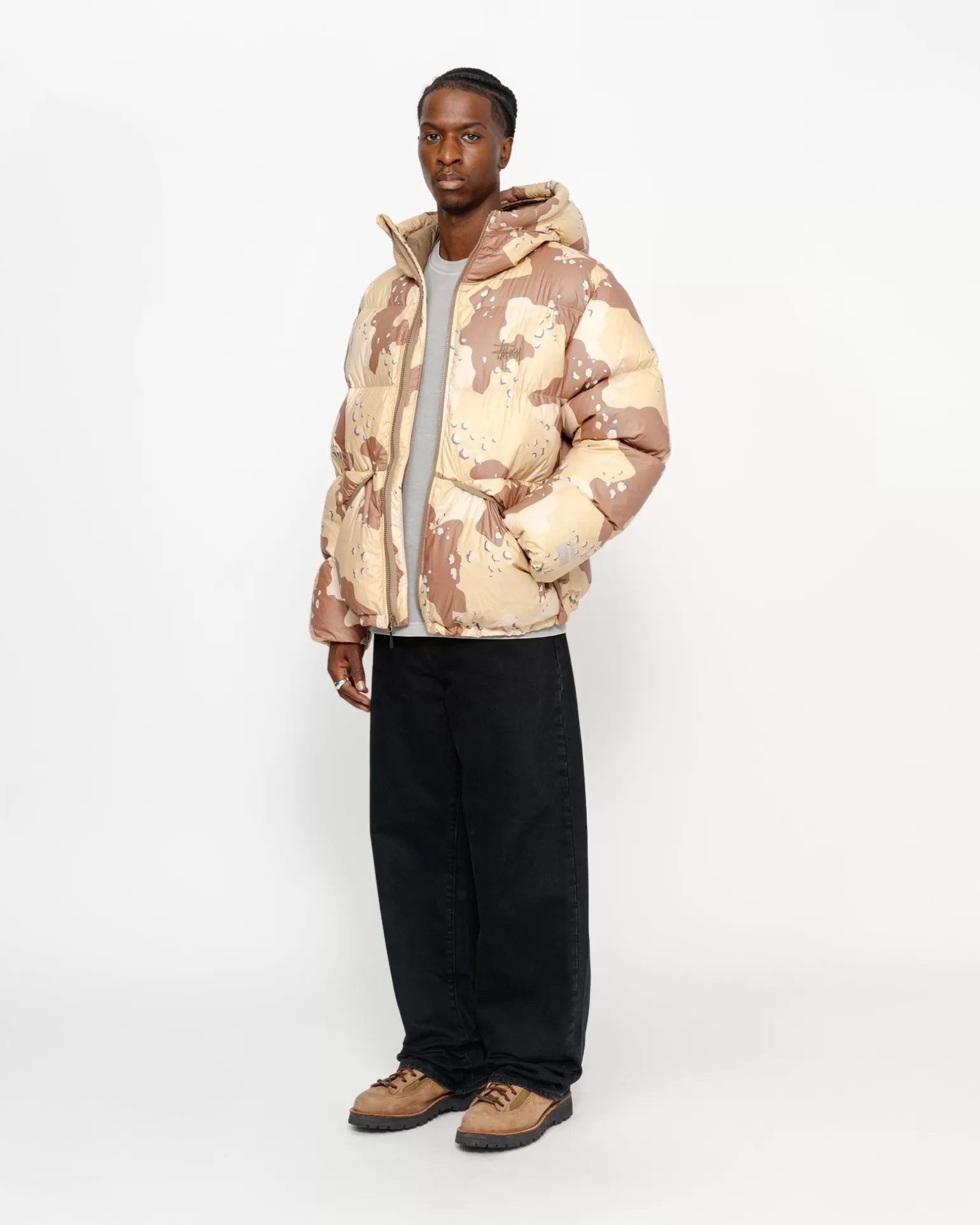Clearance Stüssy DOWN PARKA CAMO RIPSTOP Khaki