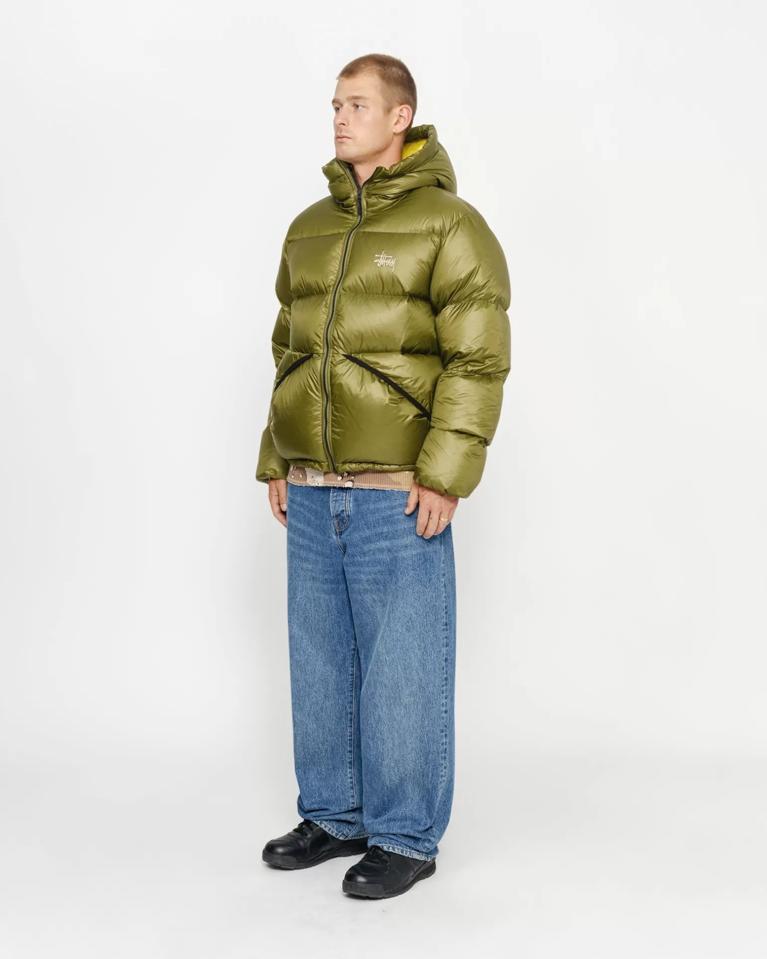 Best Stüssy DOWN PARKA MICRO RIPSTOP Olive