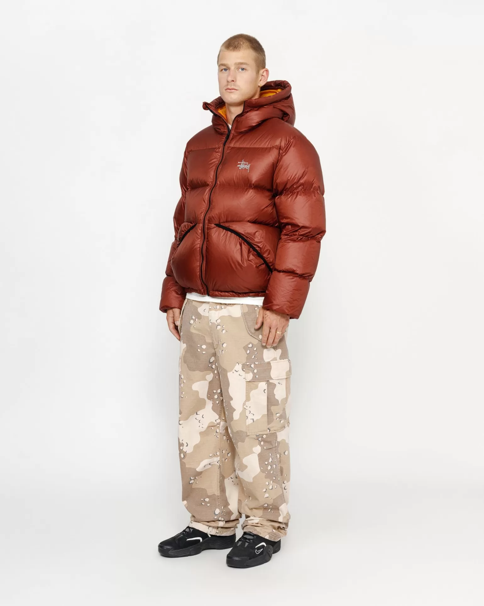 Outlet Stüssy DOWN PARKA MICRO RIPSTOP Brick