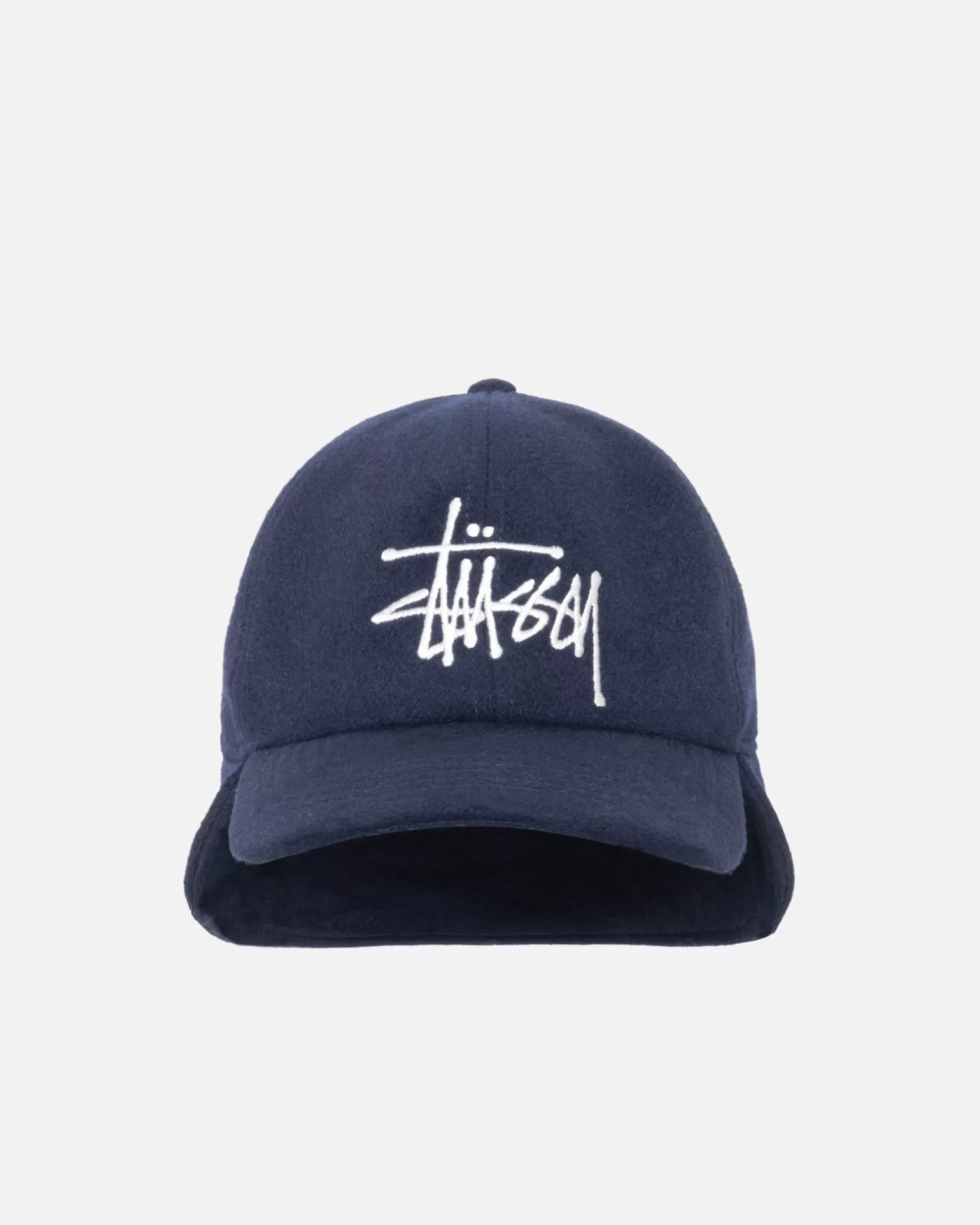 Store Stüssy EAR FLAP WOOL CAP Navy