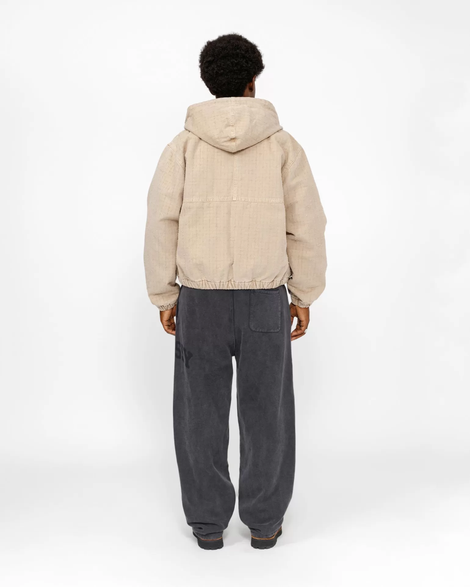 Discount Stüssy FLEECE PANT FADED GRAPHIC Washed Black