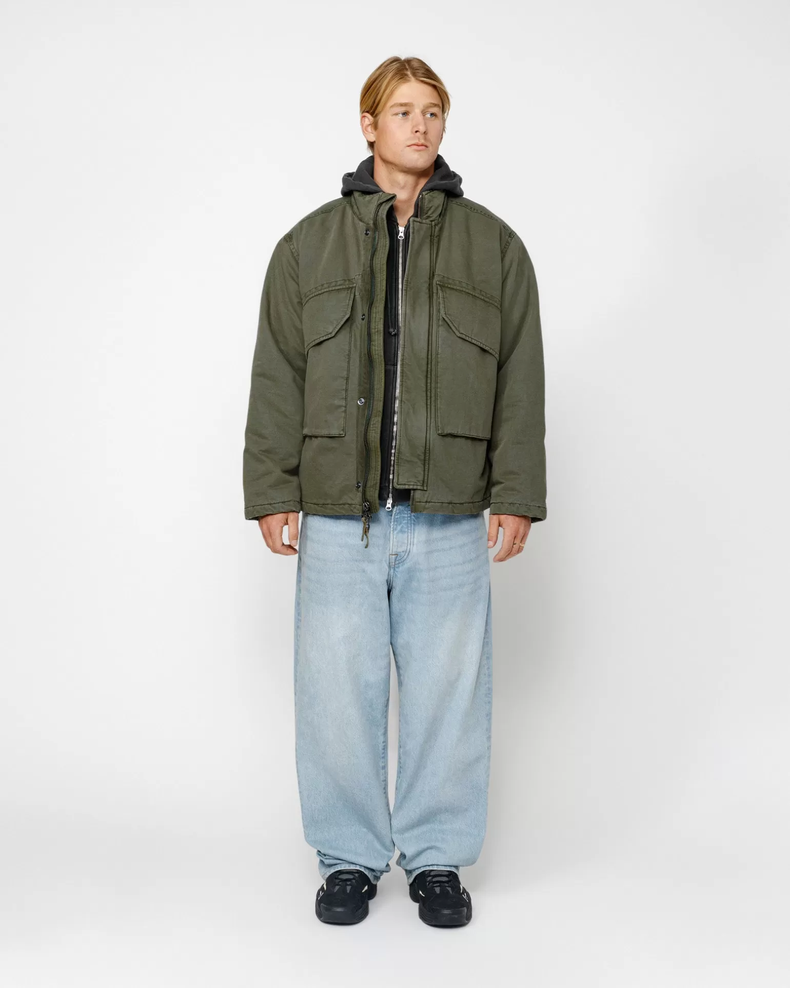 Sale Stüssy INSULATED FIELD JACKET Olive