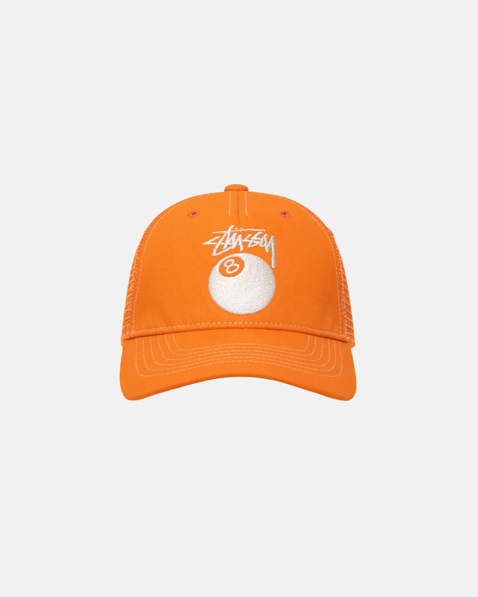 Best Sale Stüssy LOW PRO TRUCKER 8 BALL SNAPBACK Orange
