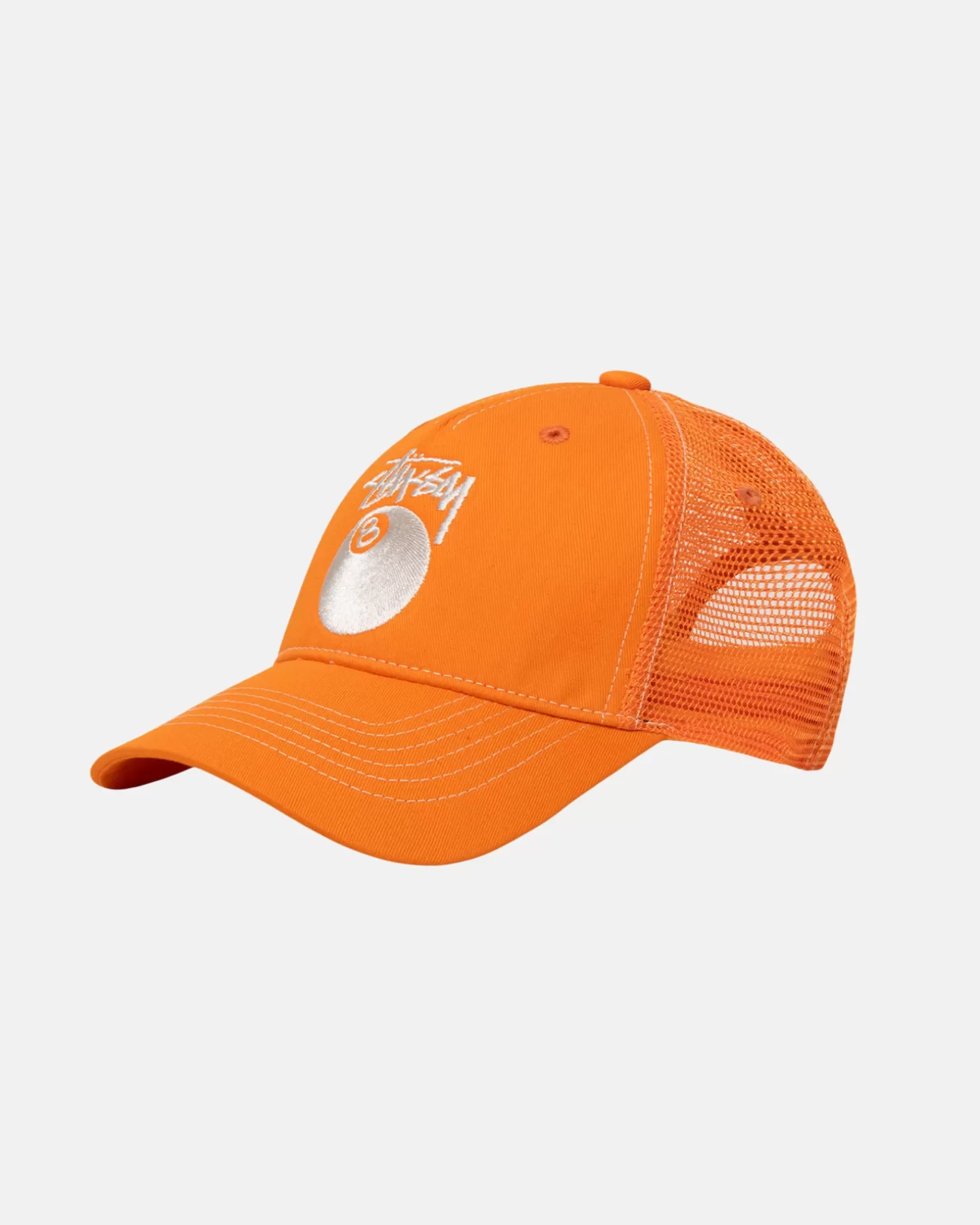Best Sale Stüssy LOW PRO TRUCKER 8 BALL SNAPBACK Orange