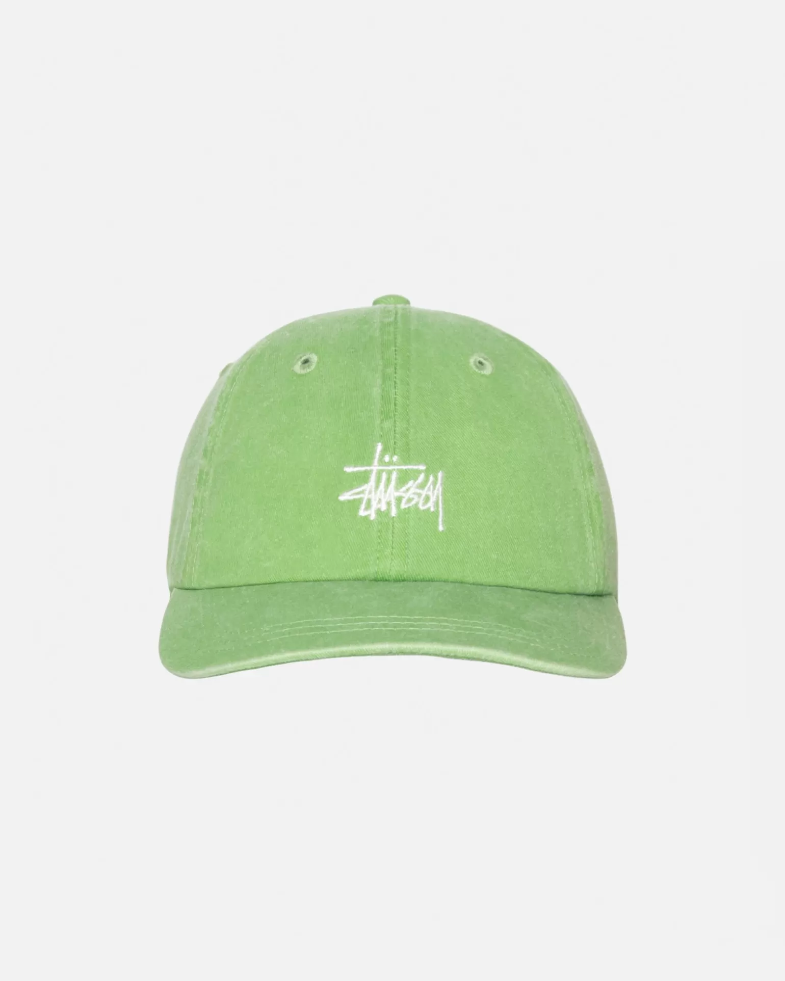 Hot Stüssy LOW PROFILE BASIC WASHED STRAPBACK Brocolli